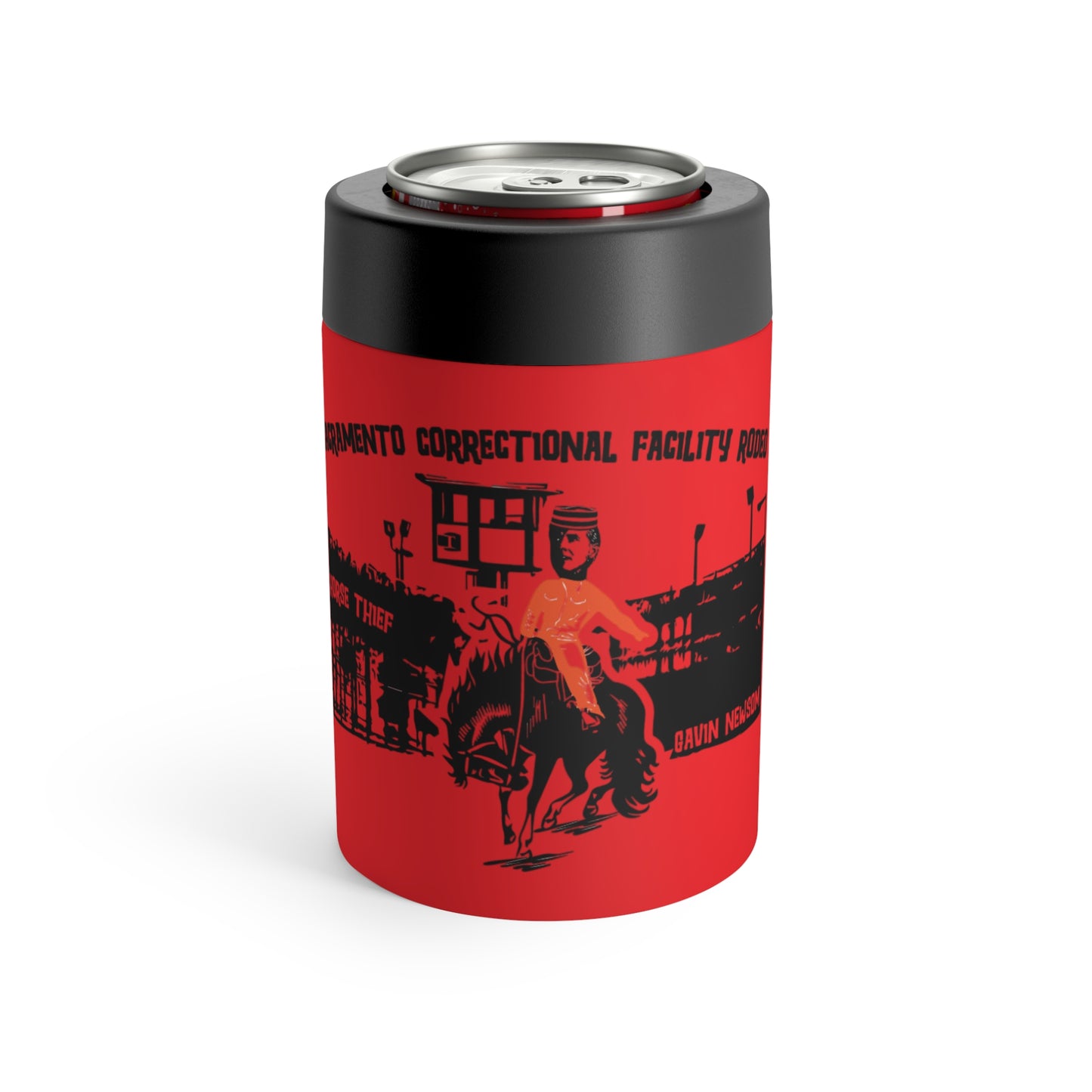 Sacramento Correctional Facility Rodeo: Gavin Newsom (12 Oz Can Tumbler)