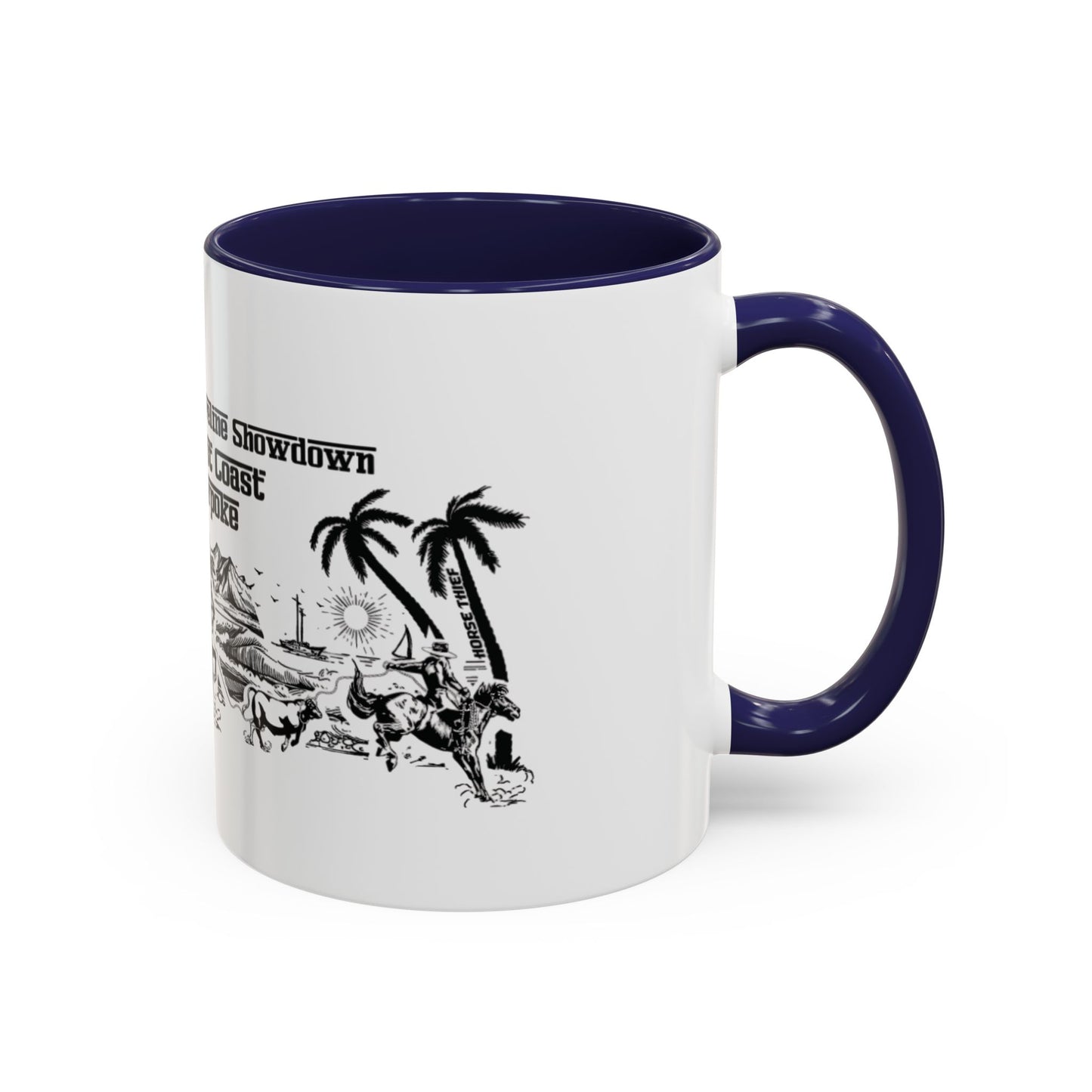 Shoreline Showdown, West Coast Cowpoke detailed Mug (11 and 15oz)