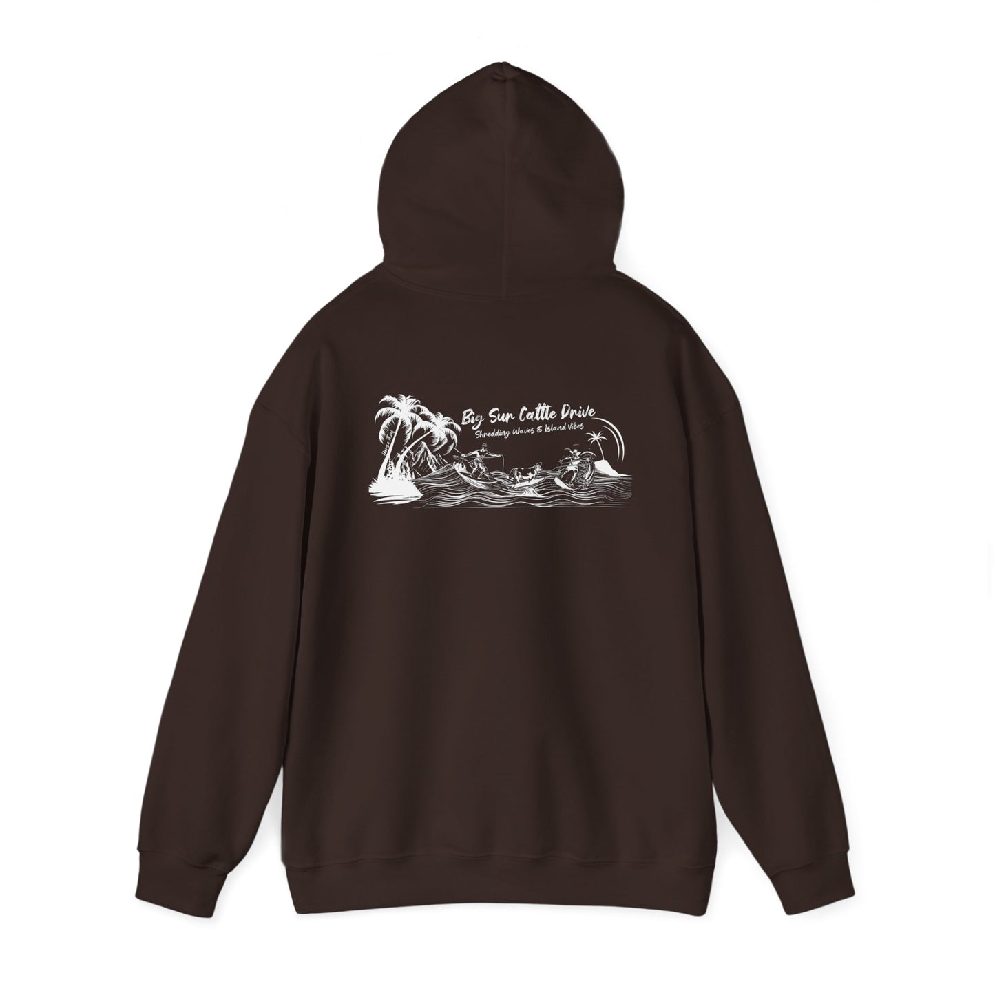 Big Sur Cattle Drive, Shredding Waves and Island Vibes (Dark Hoodie)