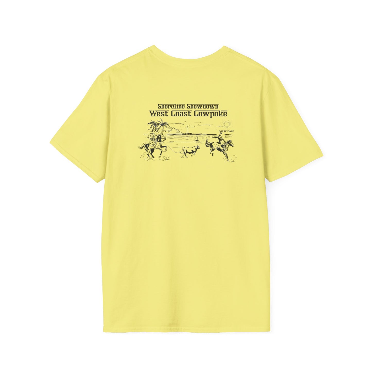 Shoreline Showdown, West Coast Cowpoke Simple Design Tee