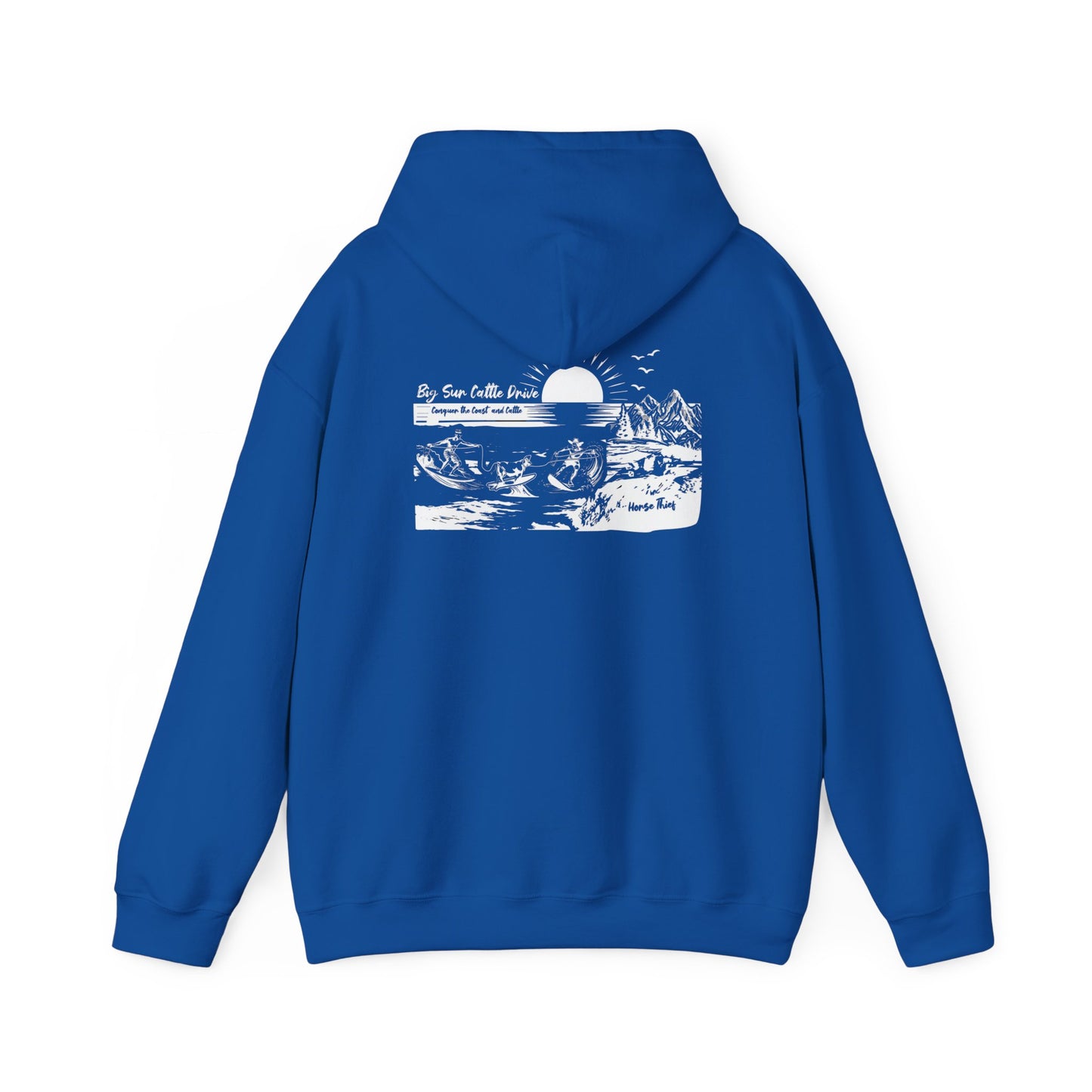 Big Sur Cattle Drive: Conquering the Coast an Cattle Hoodie