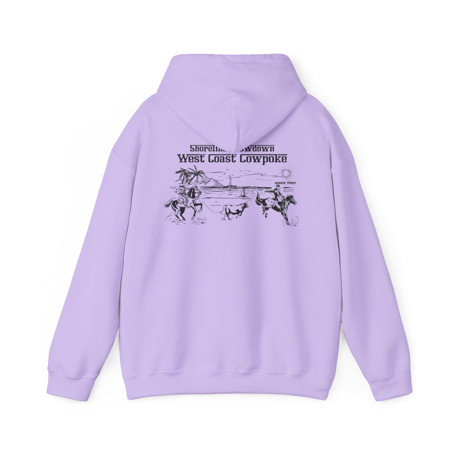 Shoreline Showdown, West Coast Cowpoke (Simplified Design) Hoodie