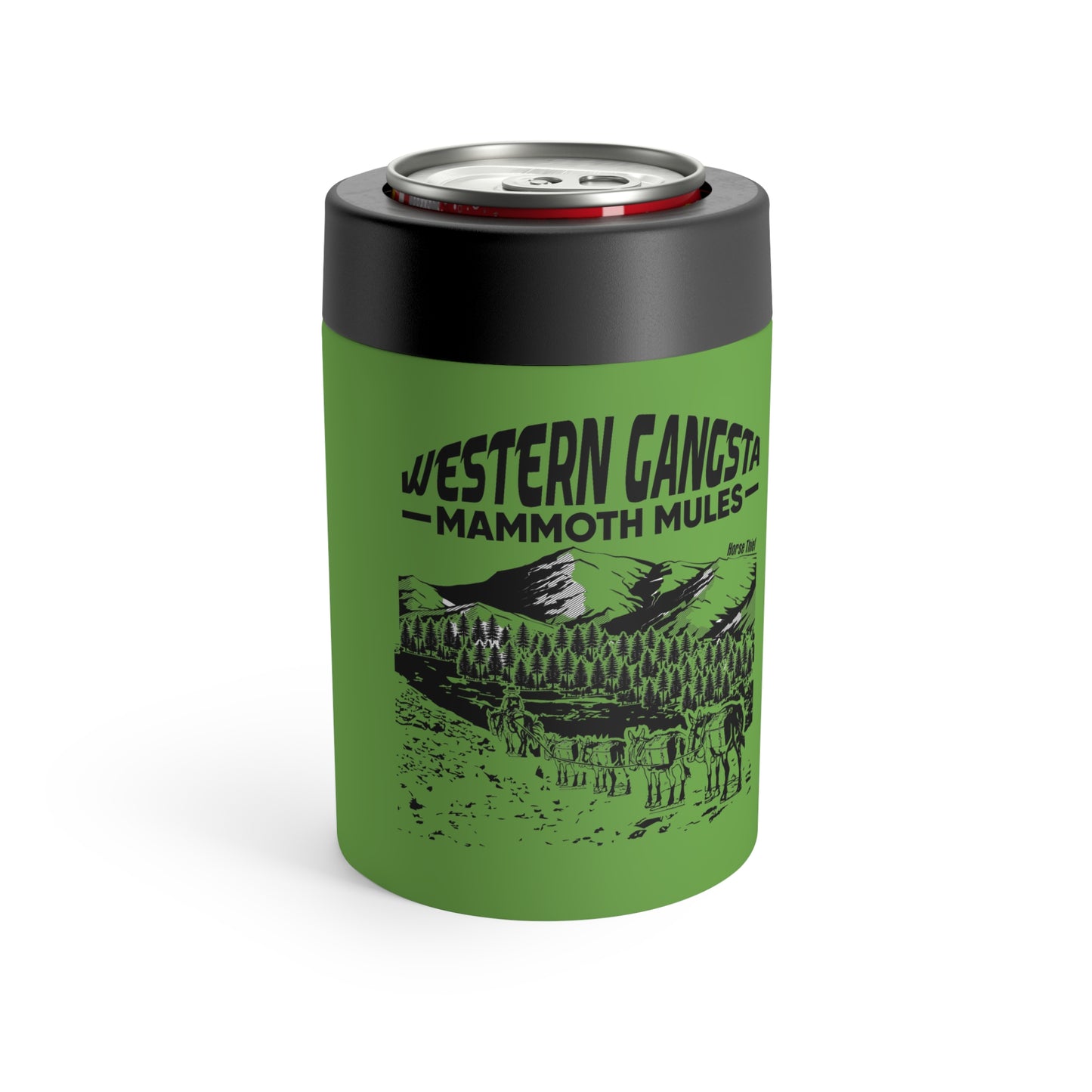 Western Gangsta: Mammoth Mules 12 Oz Koozie Tumbler