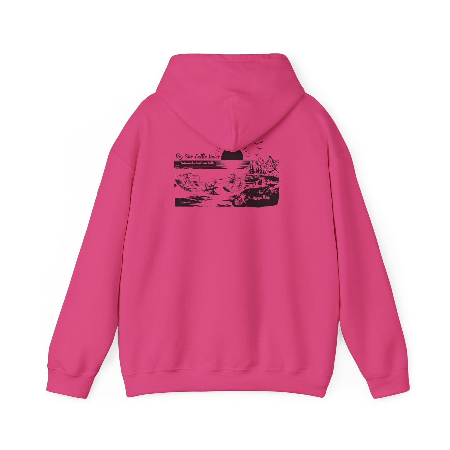 Big Sur Cattle Drive: Conquering the Coast an Cattle Hoodie