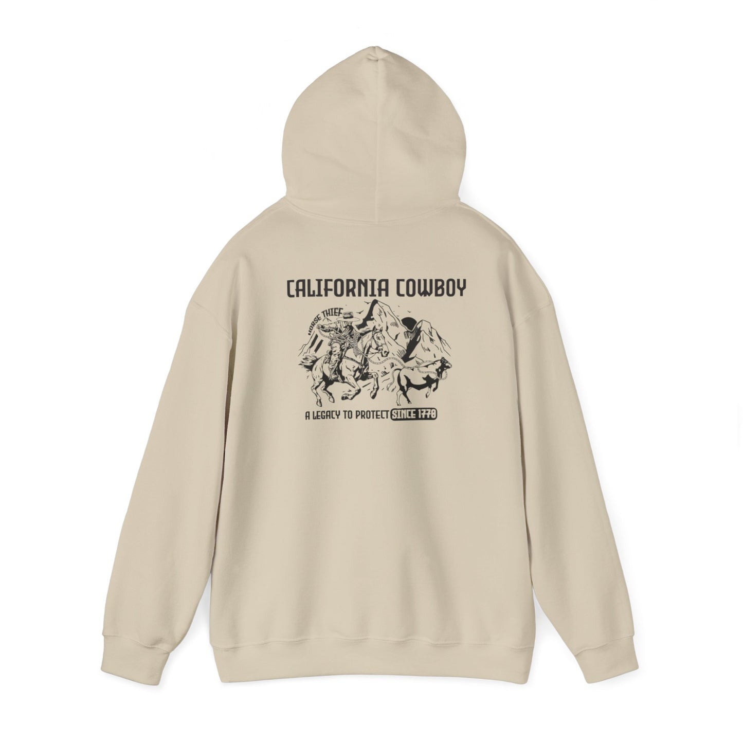 California Vaquero, A Legacy to Protect Since 1770 (Mountain Peak) Hoodie