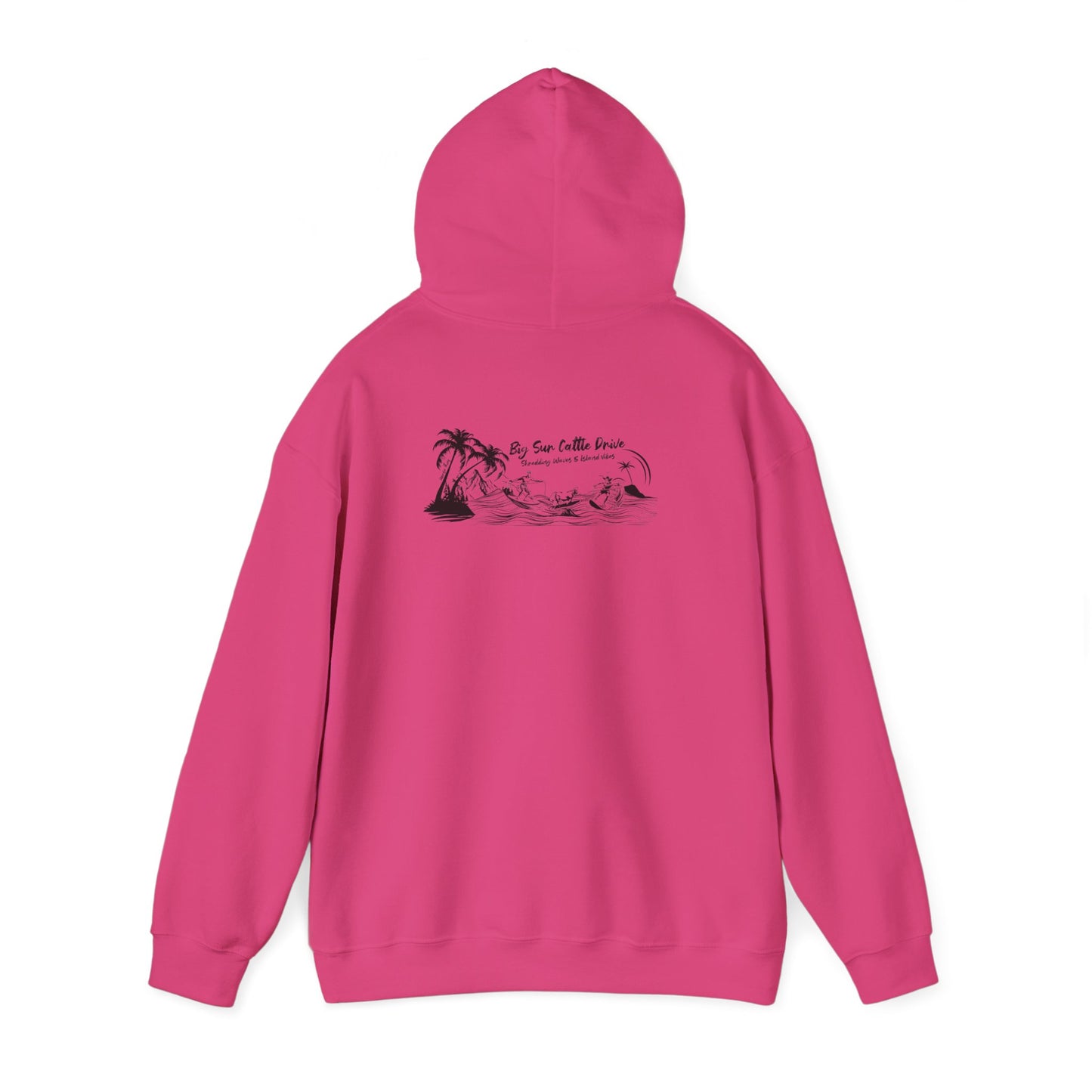 Big Sur Cattle Drive, Shredding Waves (Island Vibes Design) Hoodie