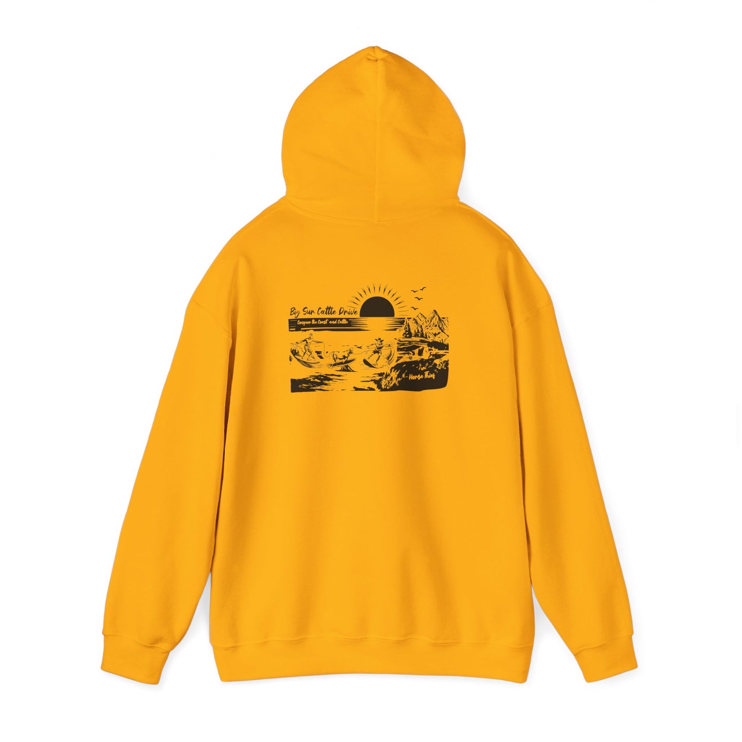 Big Sur Cattle Drive: Conquering the Coast an Cattle Hoodie