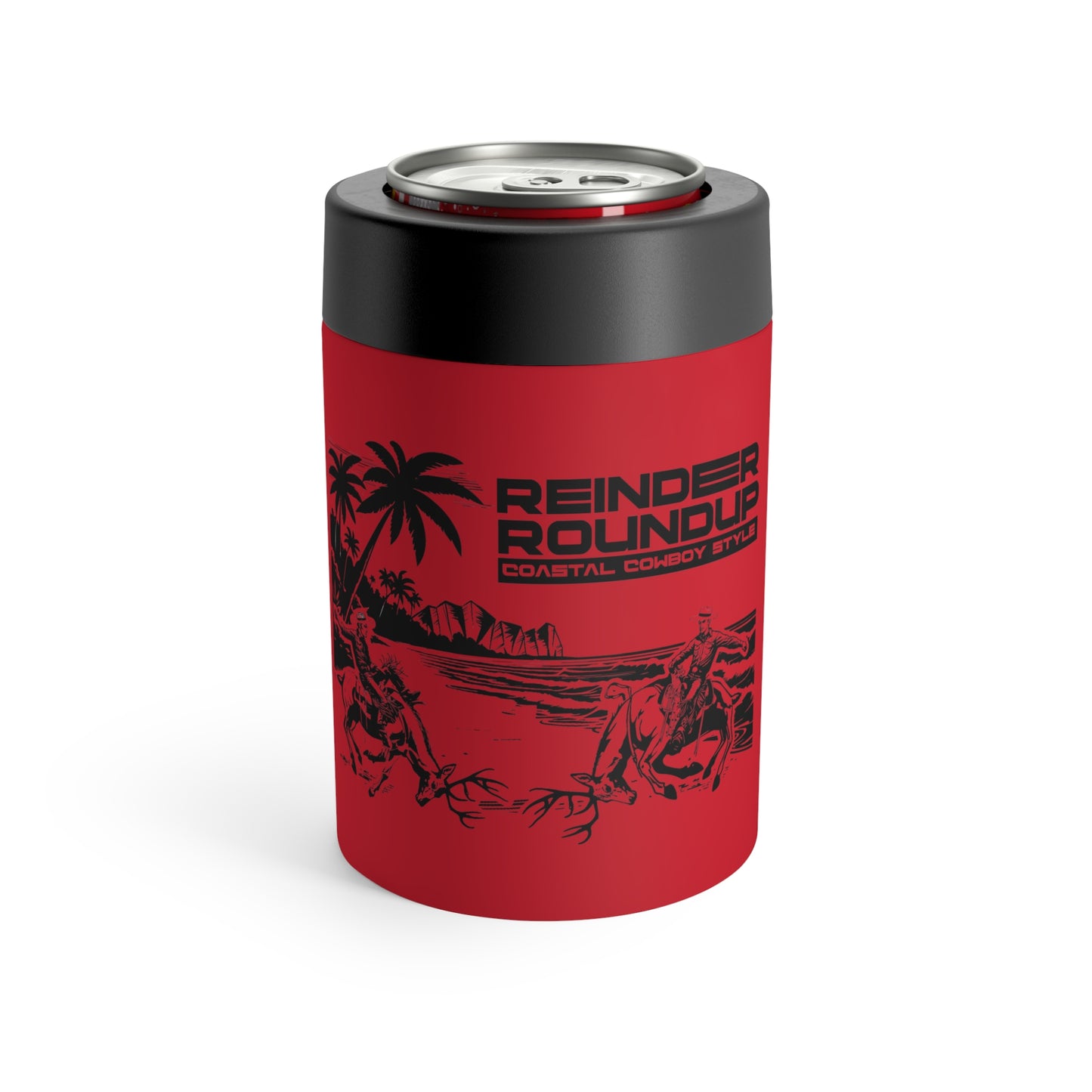 Reindeer Roundup, Coastal Cowboy Style 12 Oz Koozie Tumbler