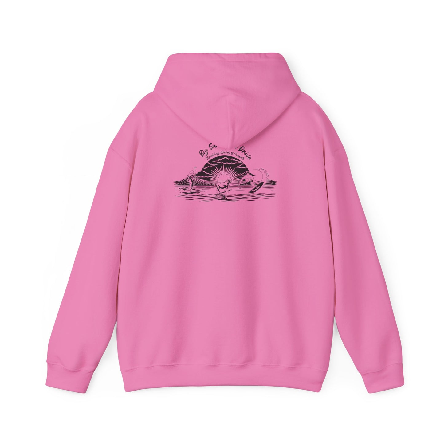 Big Sur Cattle Drive, Shredding Waves (Sunset Design) Hoodie