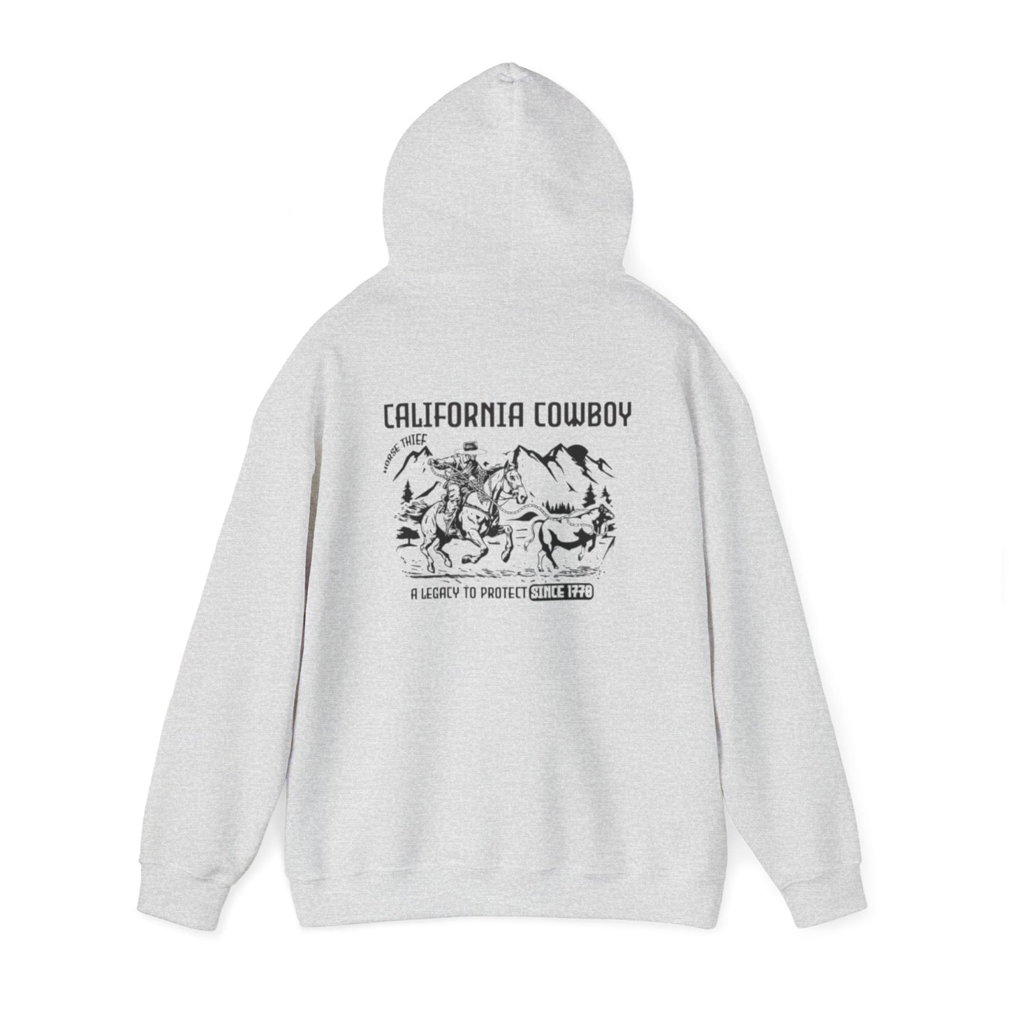 California Vaquero, A Legacy to Protect Since 1770 (Pacific Crest Trail Design) Hoodie