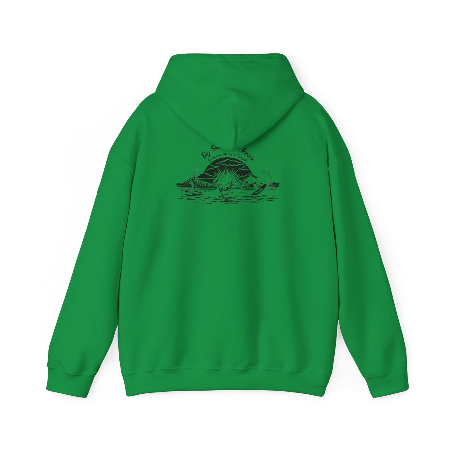 Big Sur Cattle Drive, Shredding Waves (Sunset Design) Hoodie