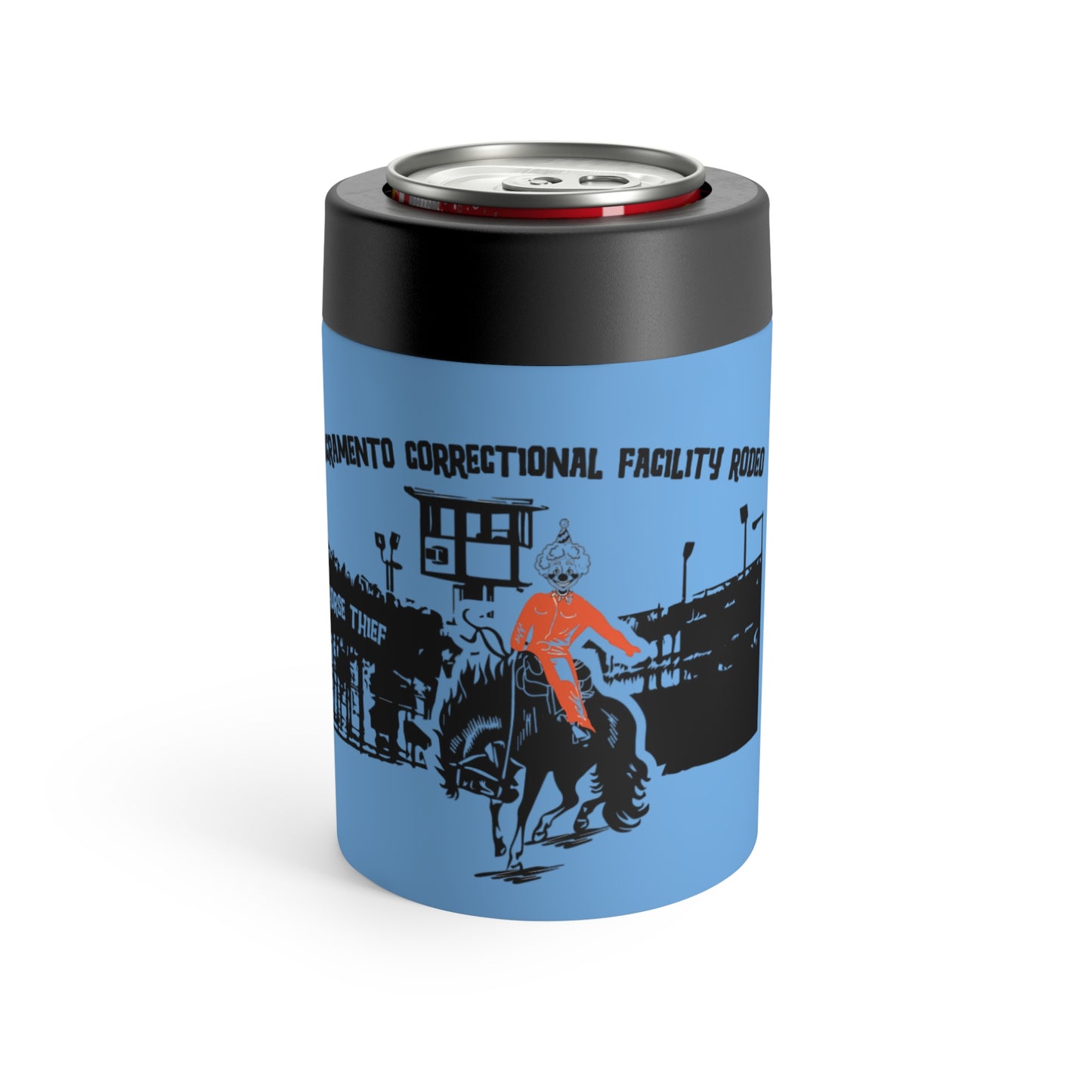 Sacramento Correctional Facility Rodeo: Political Clown (12 Oz Can Tumbler)