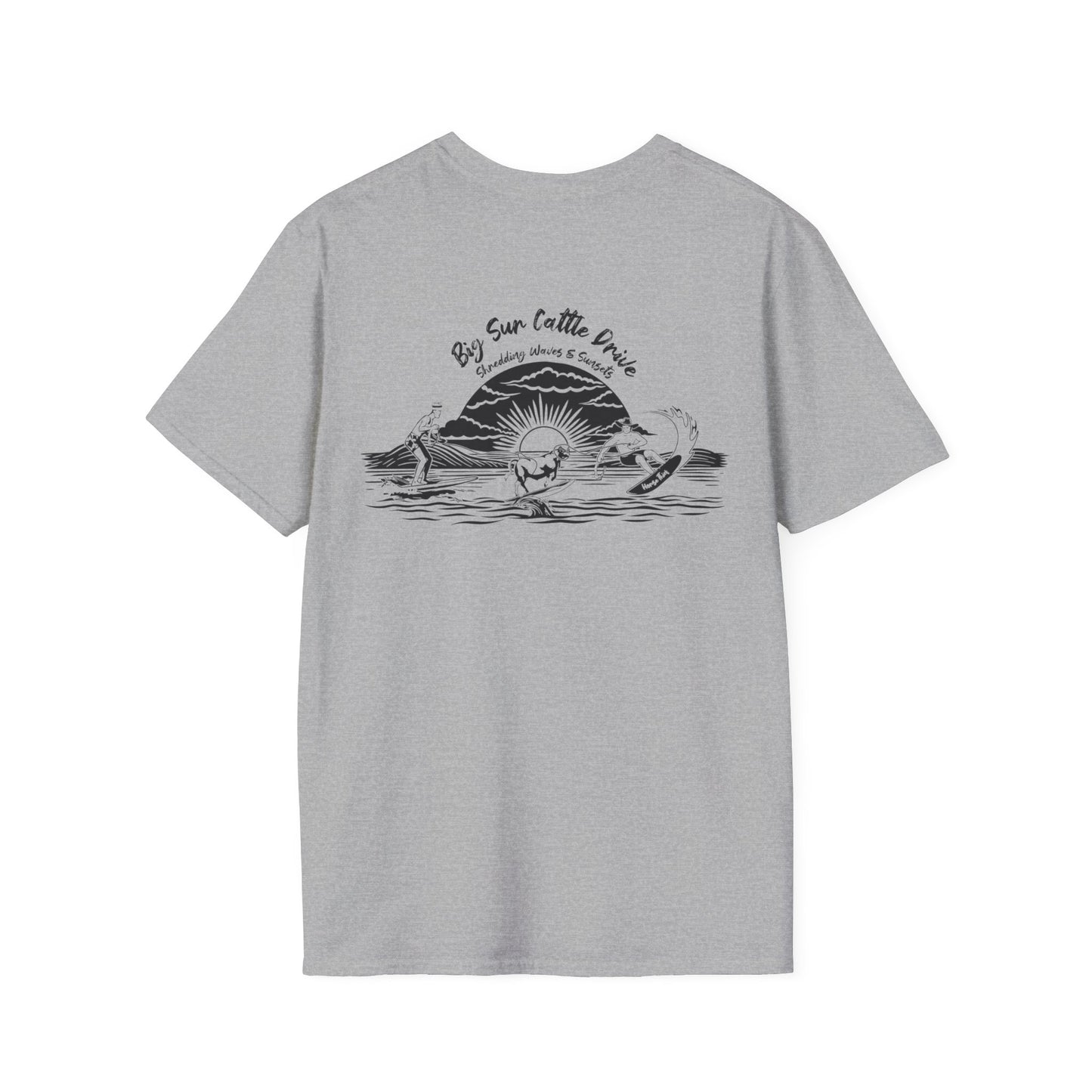 Big Sur Cattle Drive, Shredding Waves and Sunsets (Classic Tee)