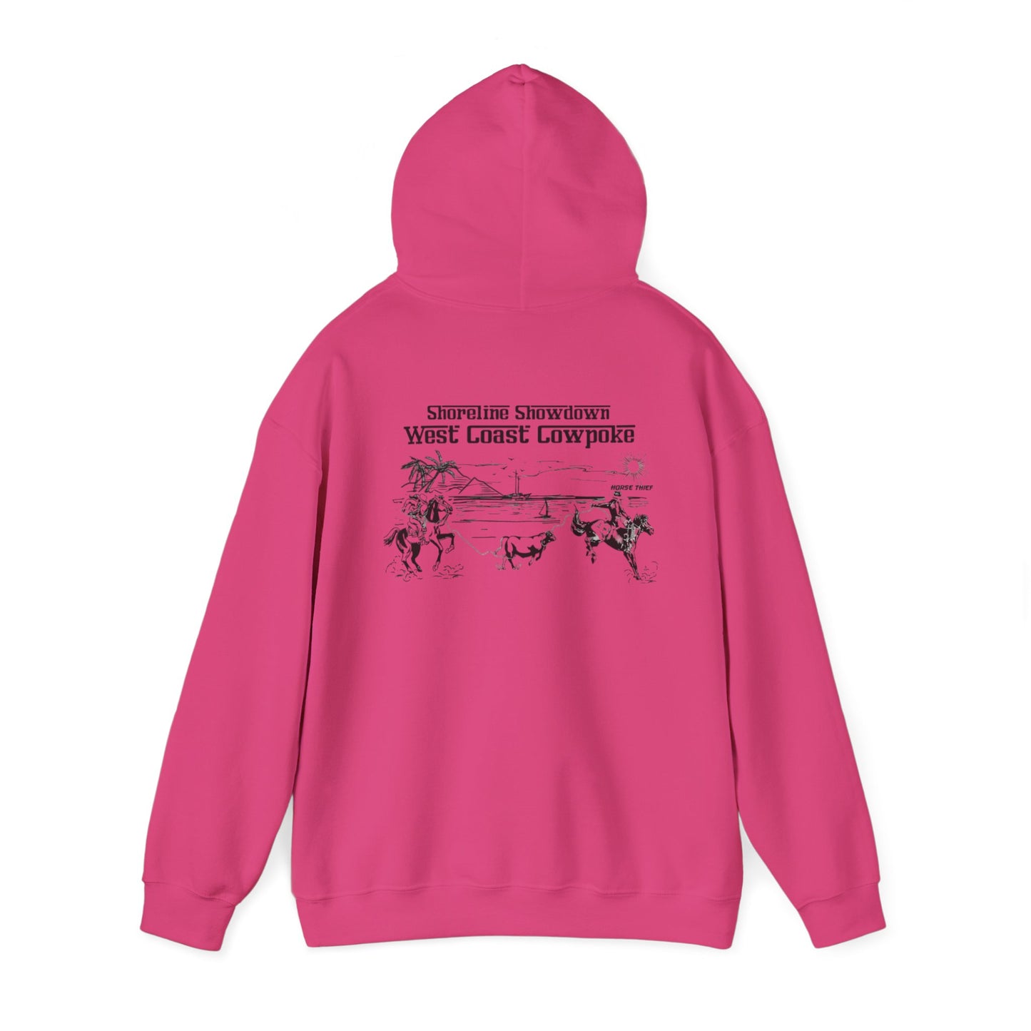 Shoreline Showdown, West Coast Cowpoke (Simplified Design) Hoodie