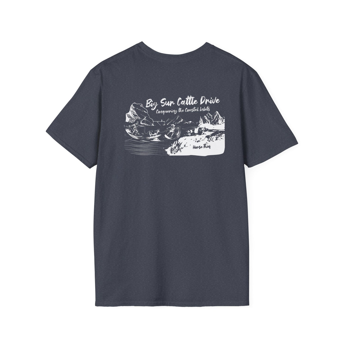 Big Sur Cattle Drive: Conquer the Coastal Inlets Dark Tee