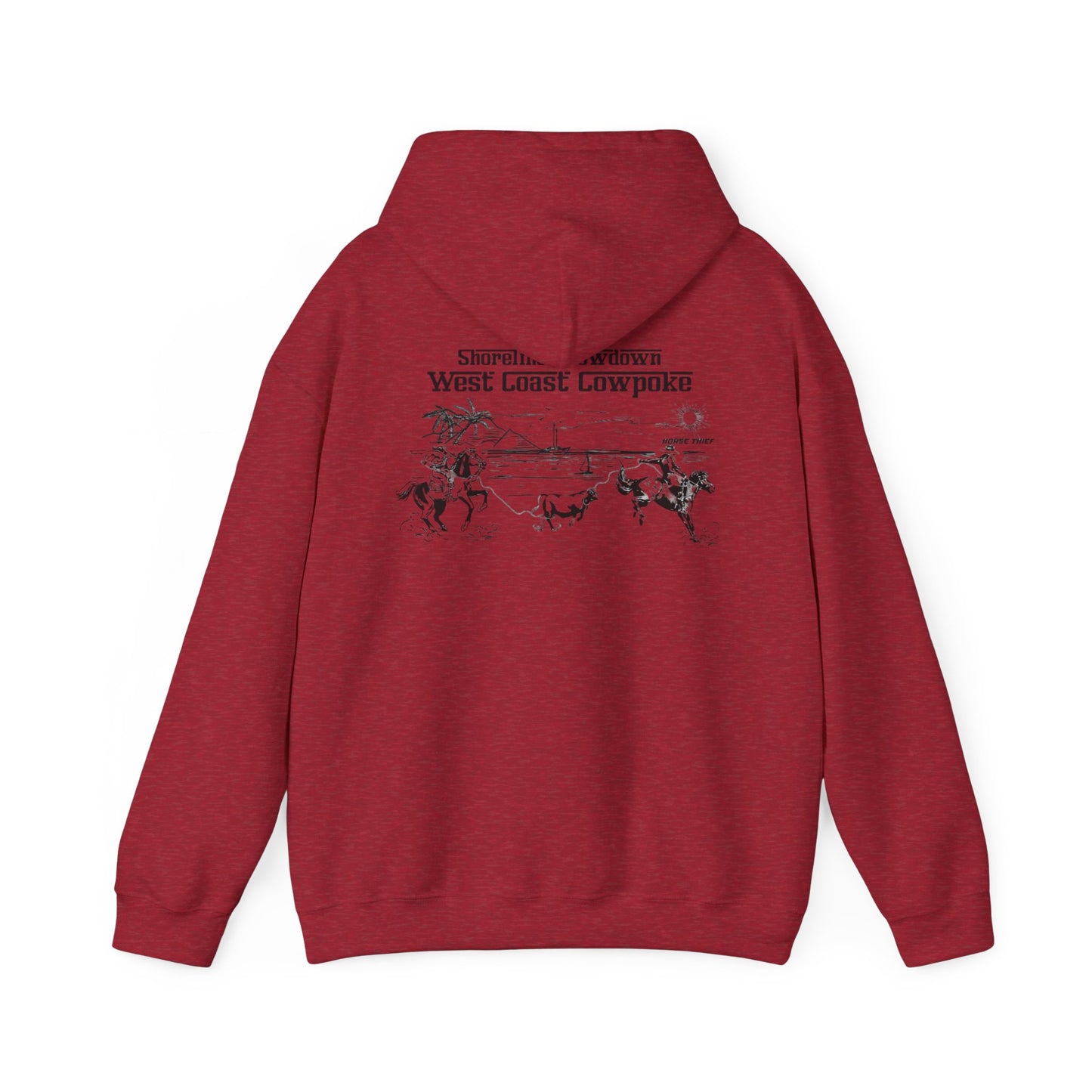 Shoreline Showdown, West Coast Cowpoke (Simplified Design) Hoodie