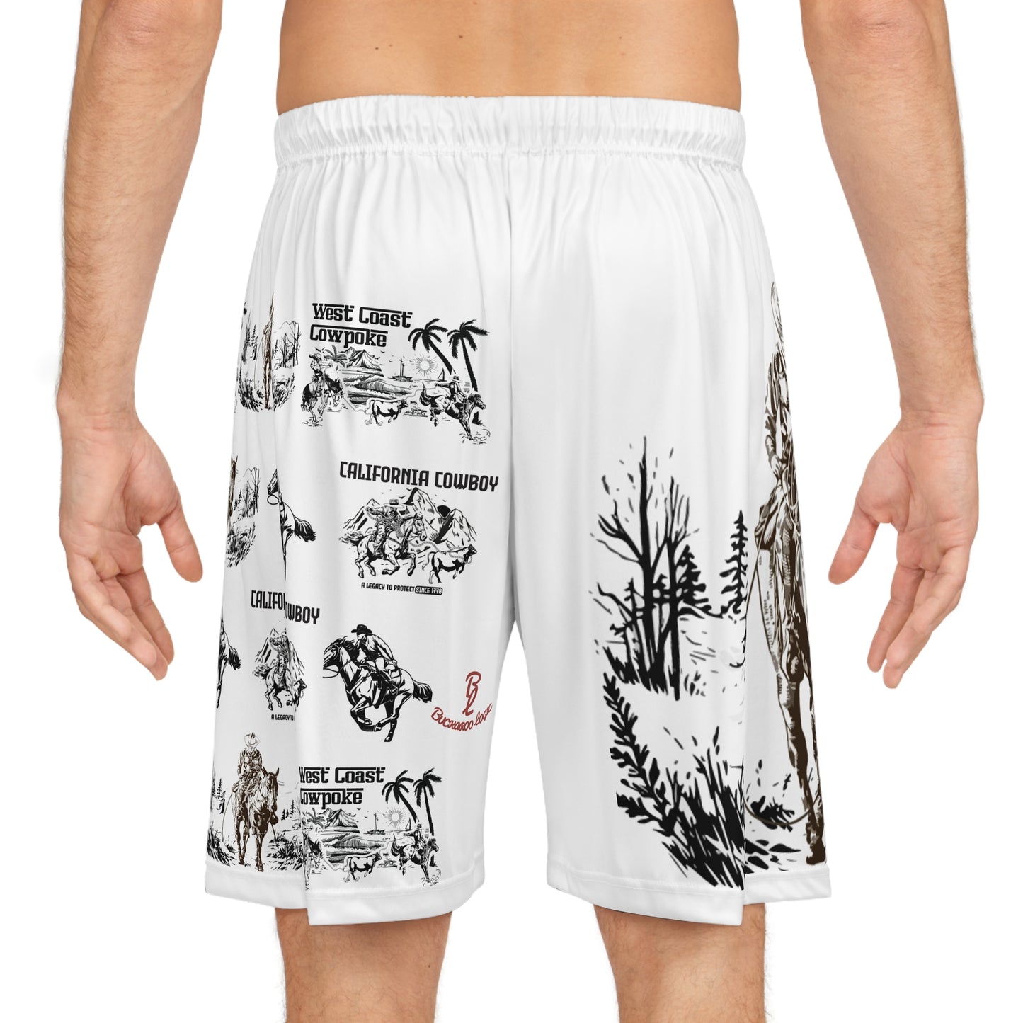 Buckaroo Logic Logo, California Cowboy, Horse Thief Collection Shorts