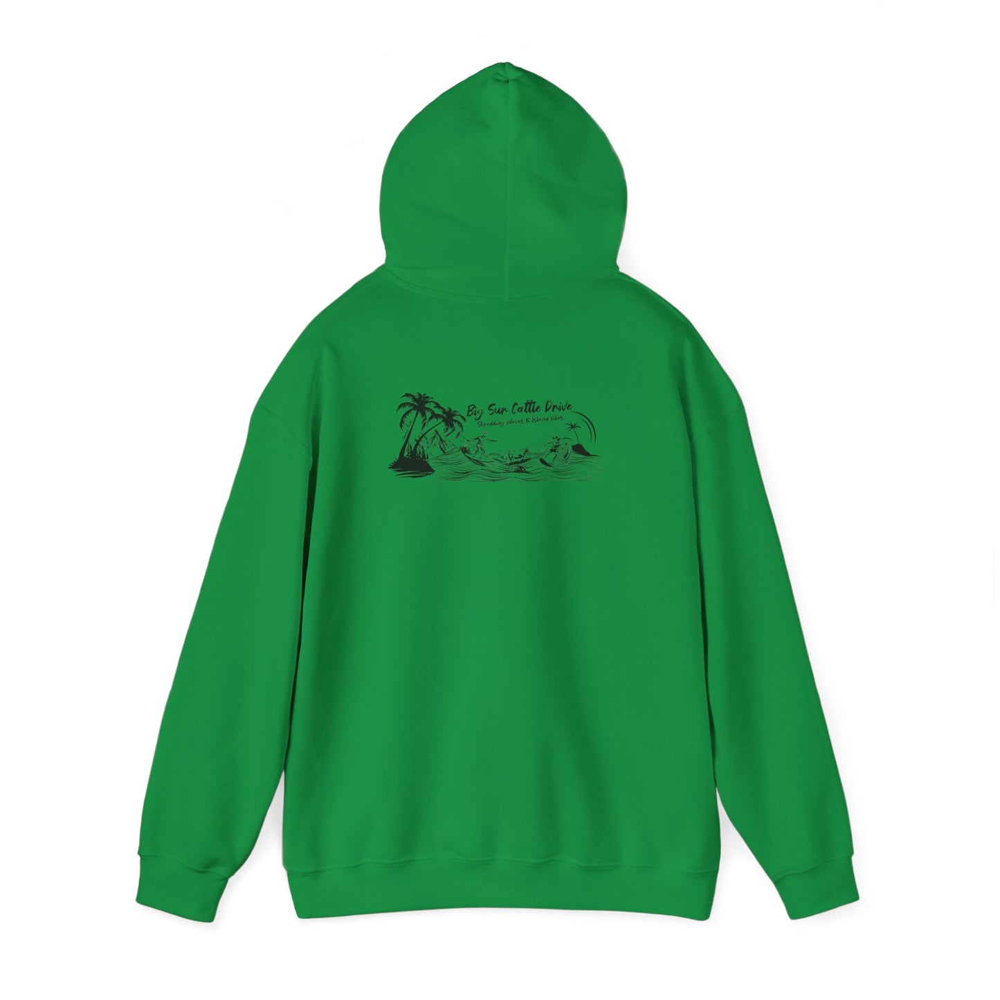 Big Sur Cattle Drive, Shredding Waves (Island Vibes Design) Hoodie