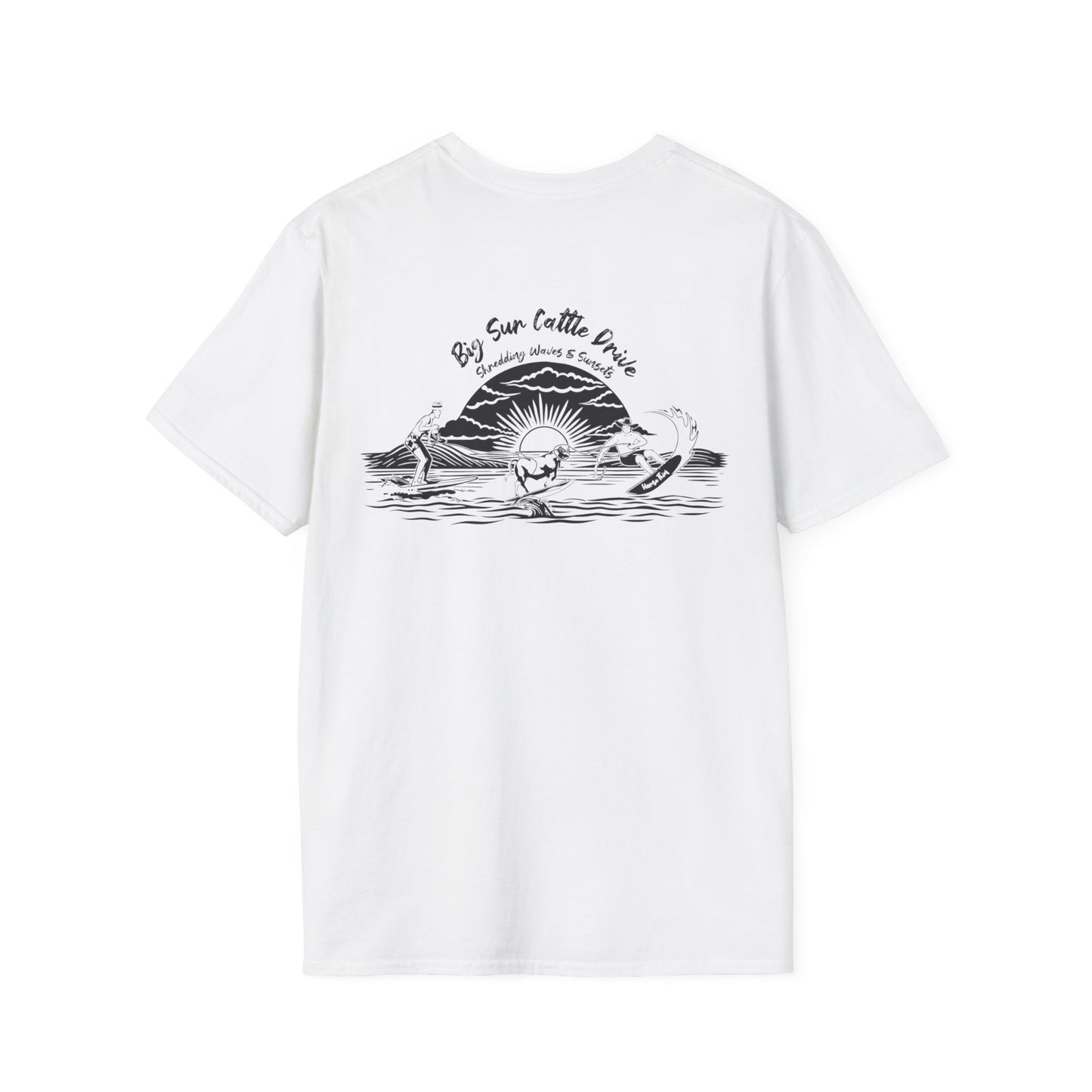 Big Sur Cattle Drive, Shredding Waves and Sunsets (Classic Tee)