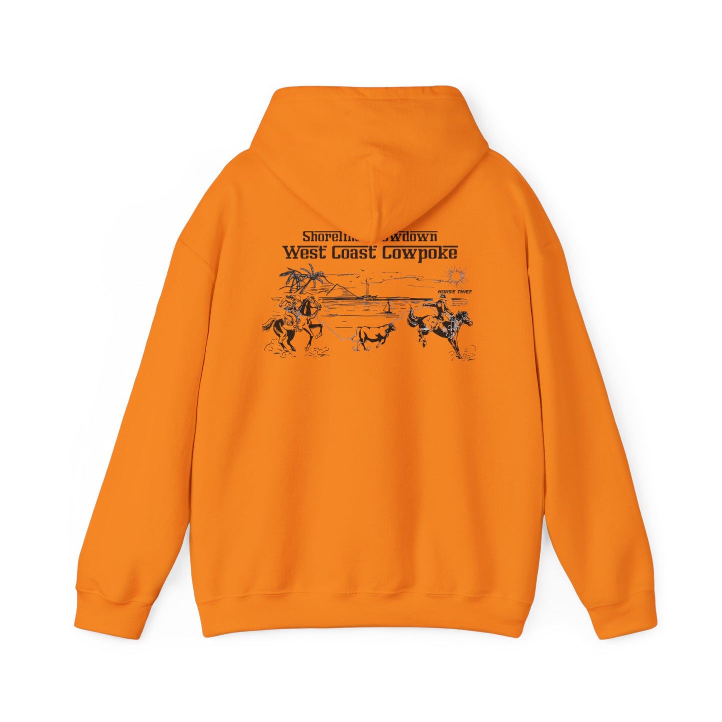 Shoreline Showdown, West Coast Cowpoke (Simplified Design) Hoodie