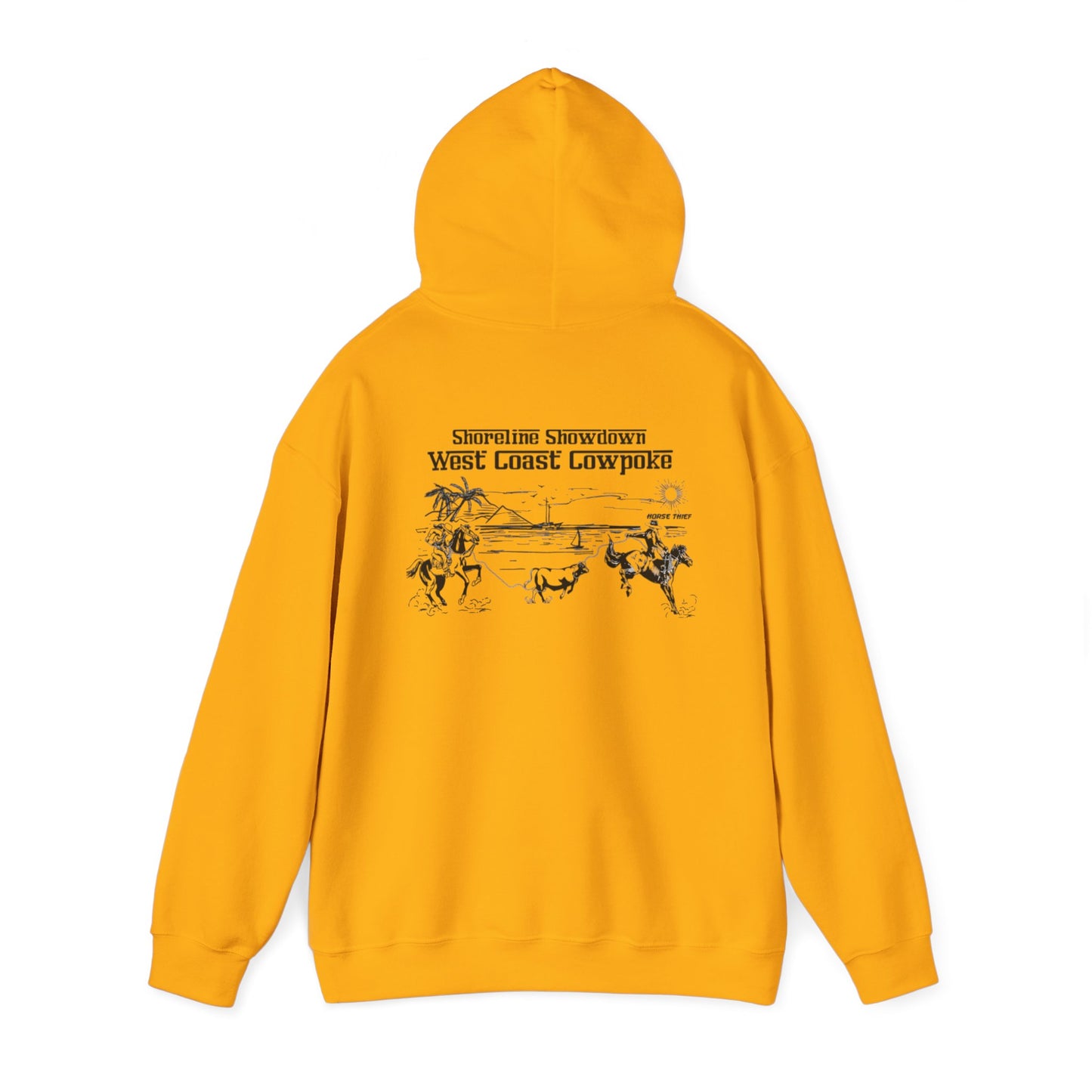 Shoreline Showdown, West Coast Cowpoke (Simplified Design) Hoodie