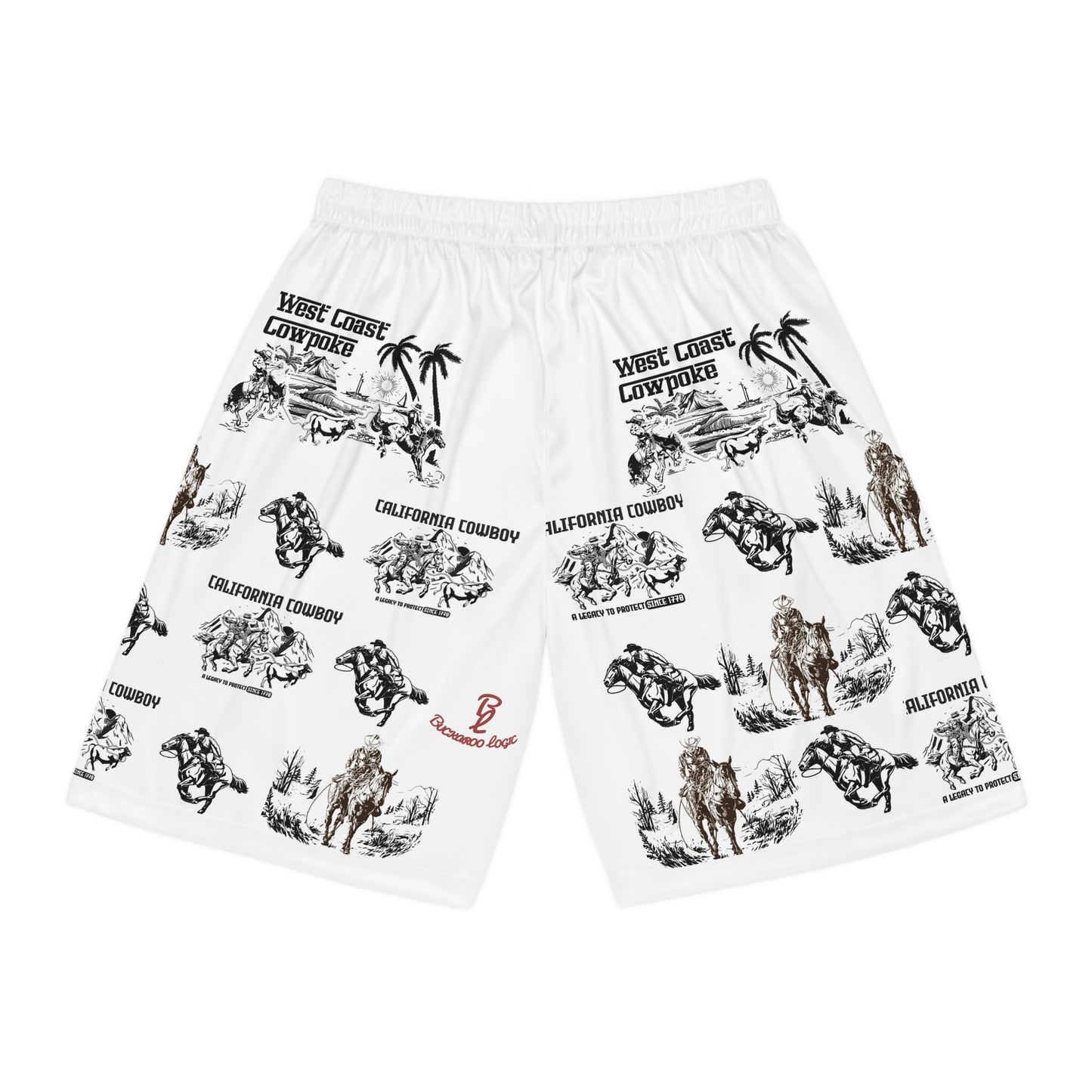 Rope This (Front design), California Cowboy Collection Shorts