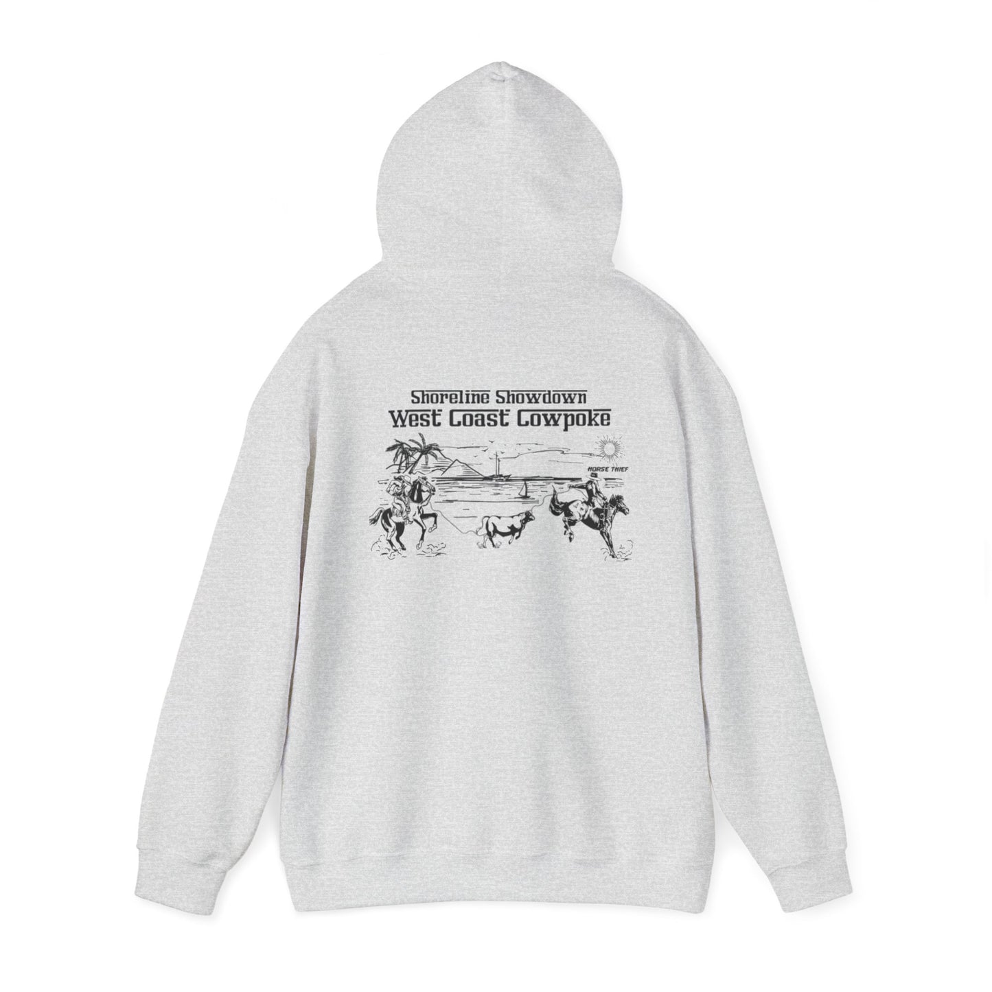 Shoreline Showdown, West Coast Cowpoke (Simplified Design) Hoodie