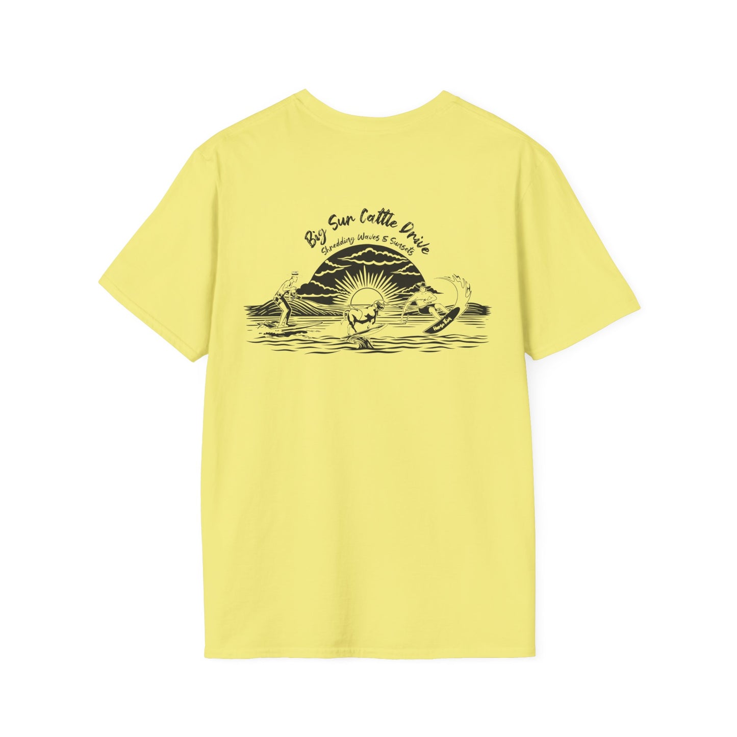 Big Sur Cattle Drive, Shredding Waves and Sunsets (Classic Tee)