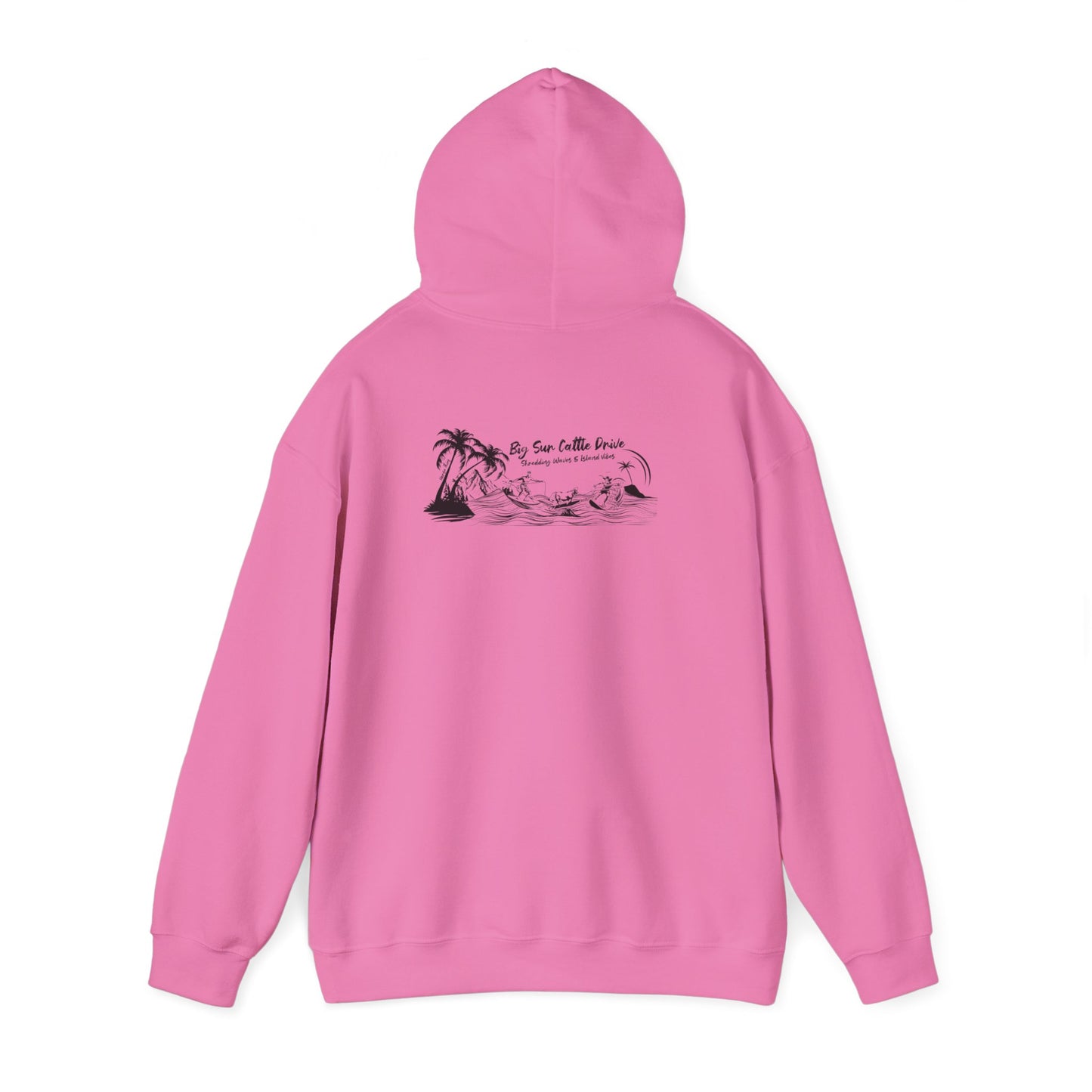 Big Sur Cattle Drive, Shredding Waves (Island Vibes Design) Hoodie