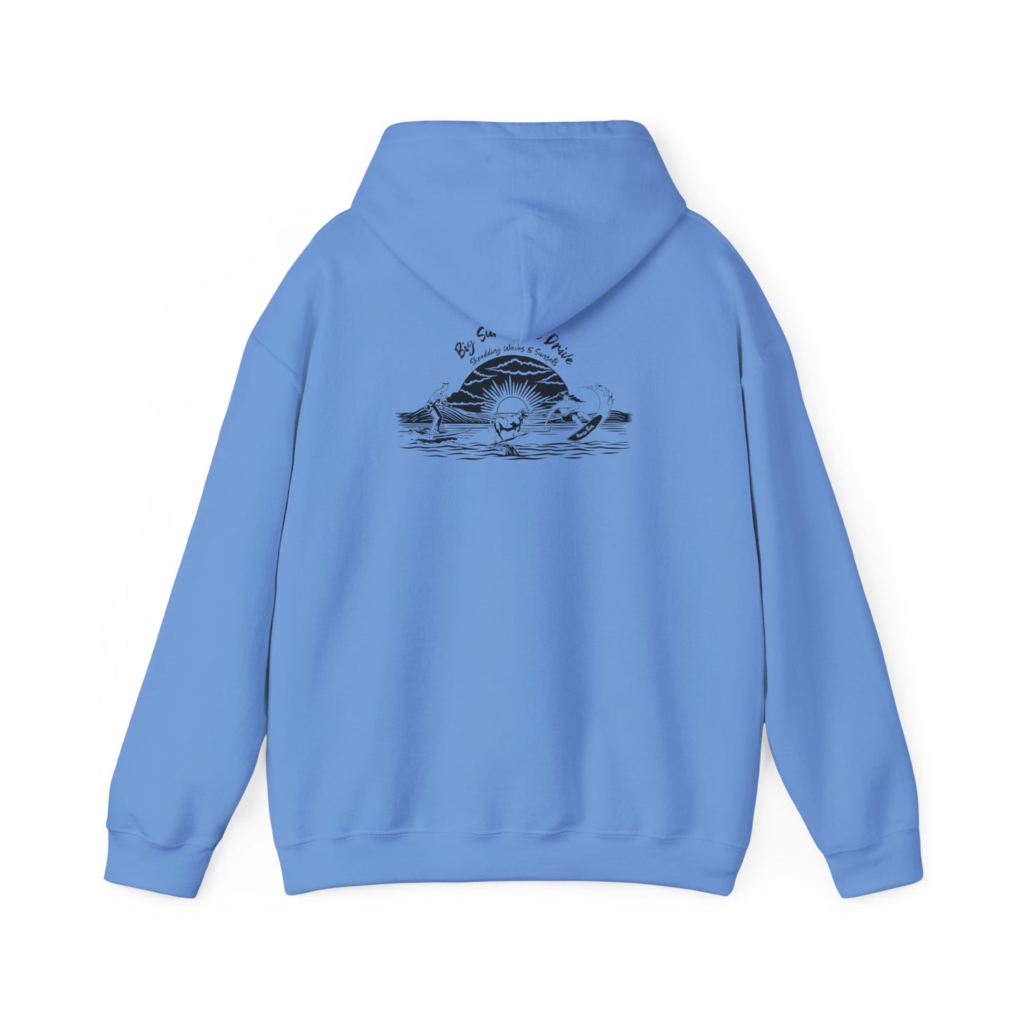 Big Sur Cattle Drive, Shredding Waves (Sunset Design) Hoodie