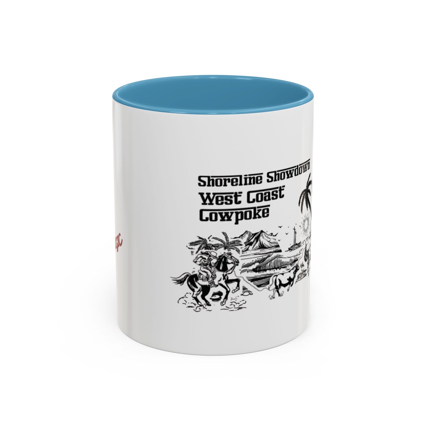 Shoreline Showdown, West Coast Cowpoke detailed Mug (11 and 15oz)