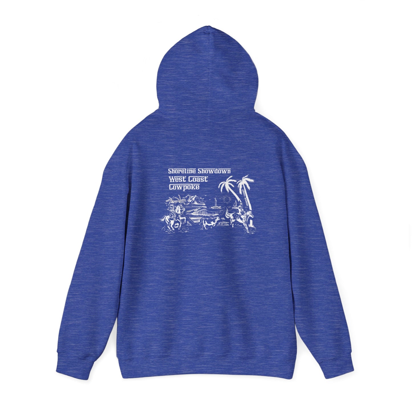 Shoreline Showdown, West Coast Cowpoke (Dark Hoodie)