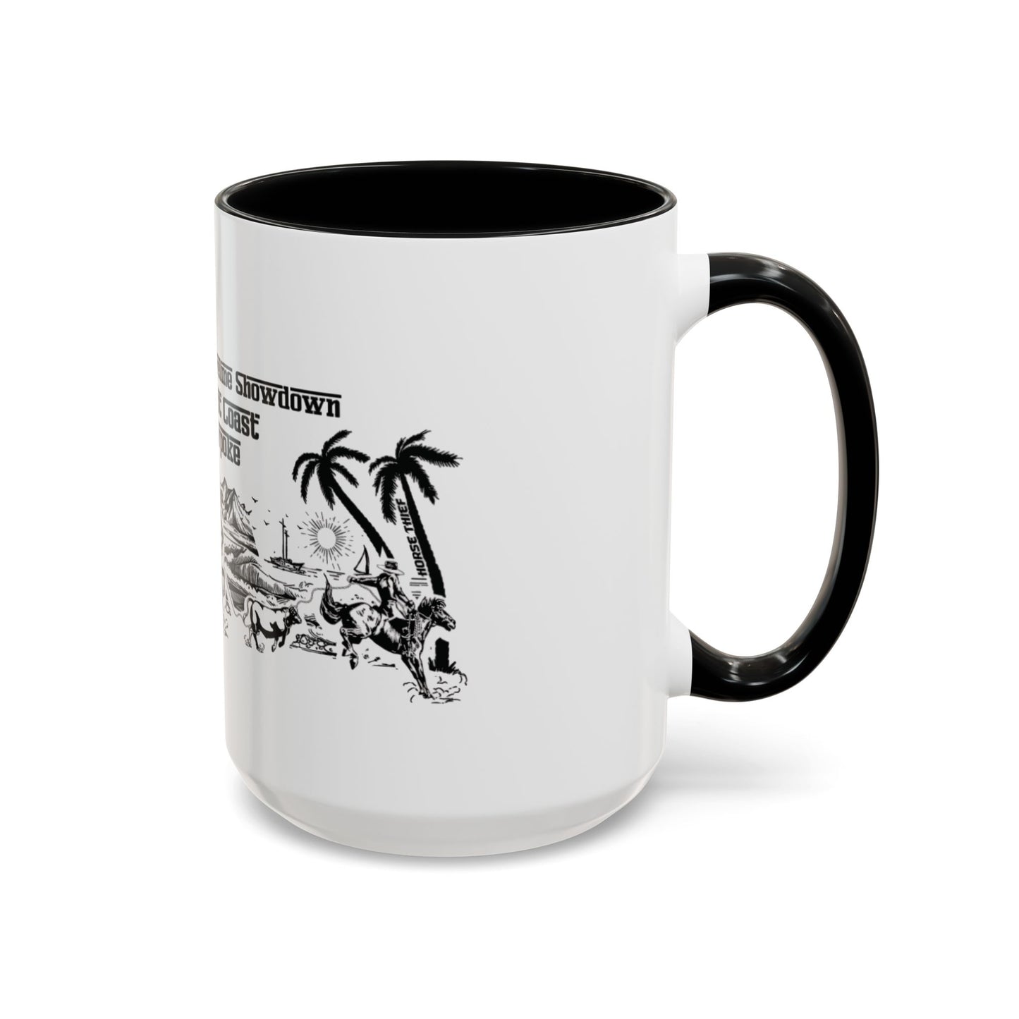 Shoreline Showdown, West Coast Cowpoke detailed Mug (11 and 15oz)