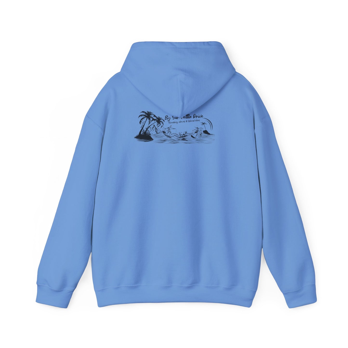 Big Sur Cattle Drive, Shredding Waves (Island Vibes Design) Hoodie