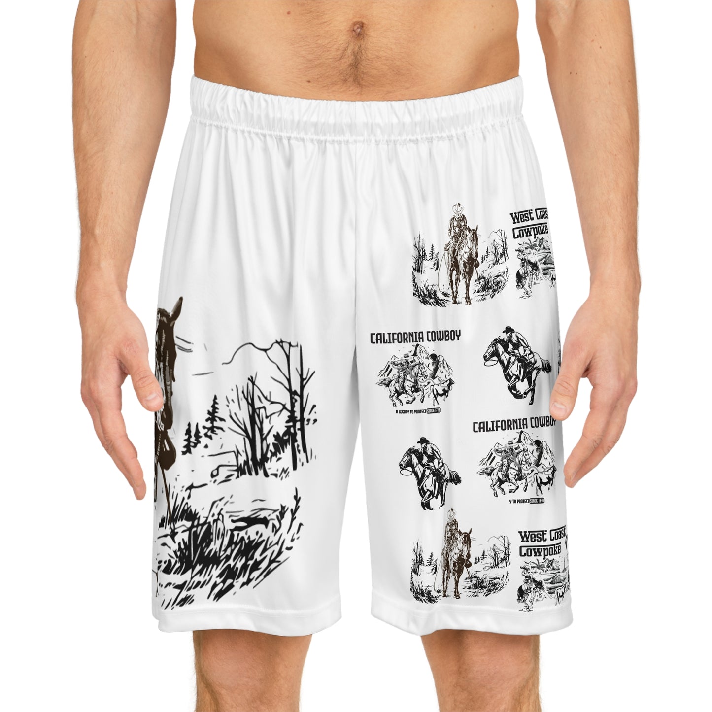 Buckaroo Logic Logo, California Cowboy, Horse Thief Collection Shorts