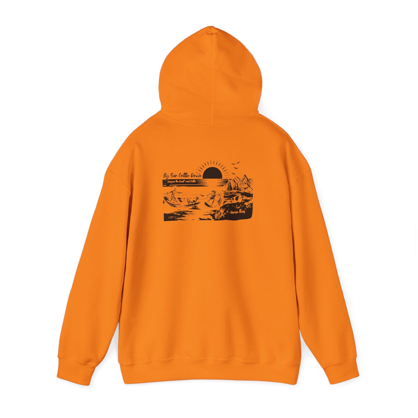 Big Sur Cattle Drive: Conquering the Coast an Cattle Hoodie