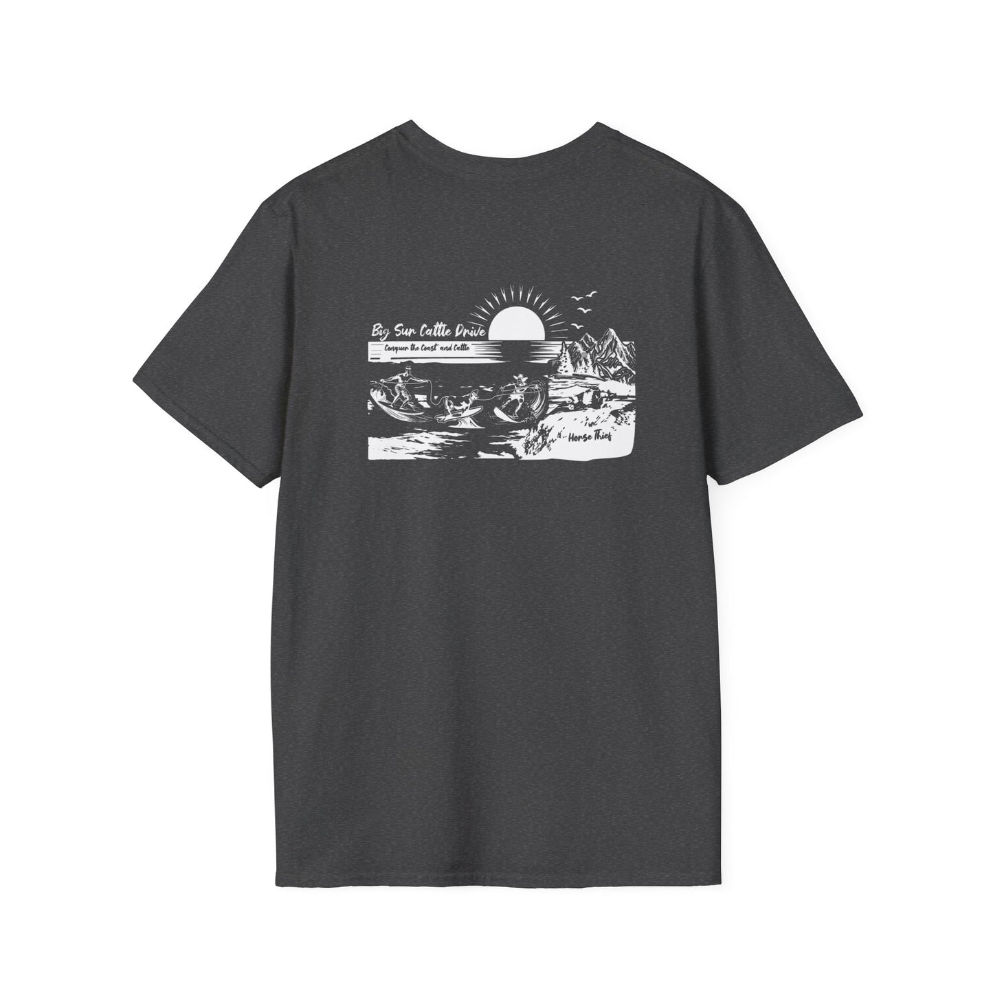 Big Sur Cattle Drive: Conquer the Coast and Cattle (Dark Tee)