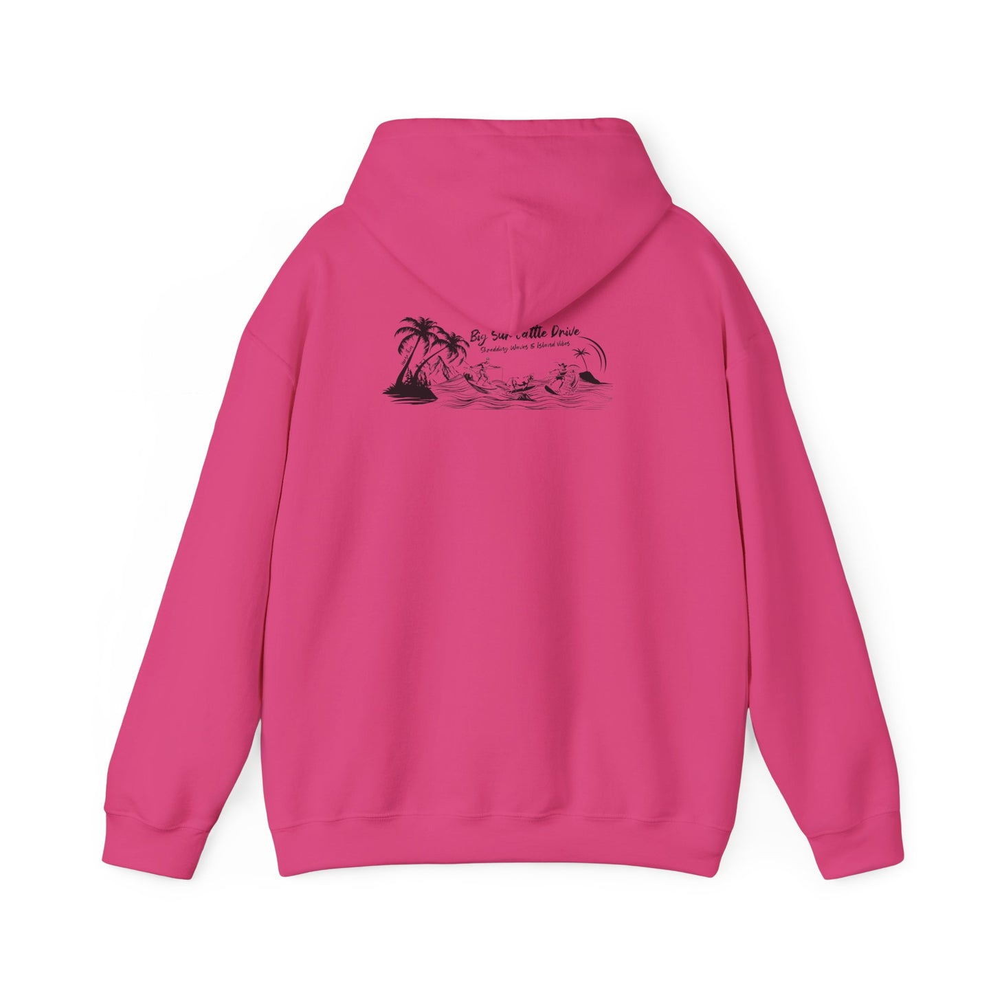 Big Sur Cattle Drive, Shredding Waves (Island Vibes Design) Hoodie