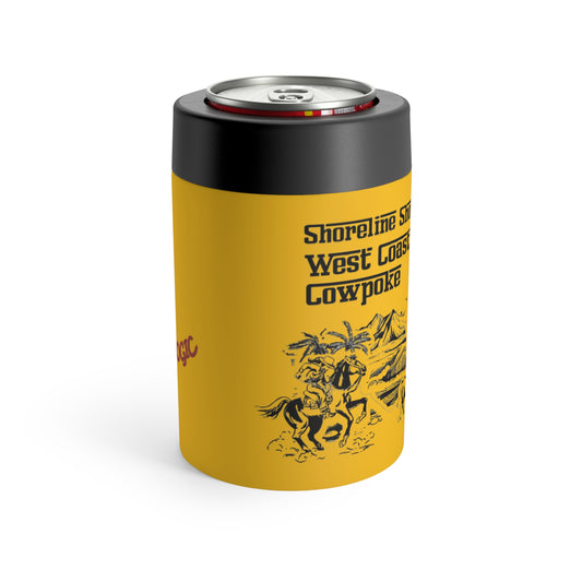 Shoreline Showdown: West Coast Cowpoke Detailed Design (12 Oz Can Tumbler)