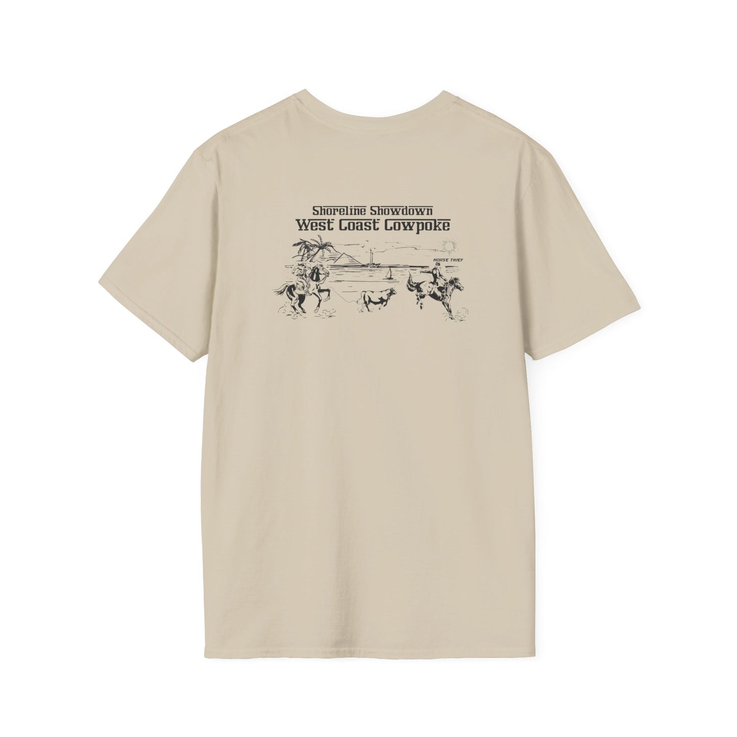 Shoreline Showdown, West Coast Cowpoke Simple Design Tee