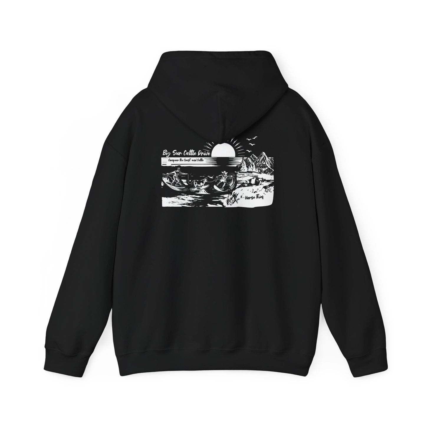 Big Sur Cattle Drive: Conquering the Coast an Cattle Hoodie