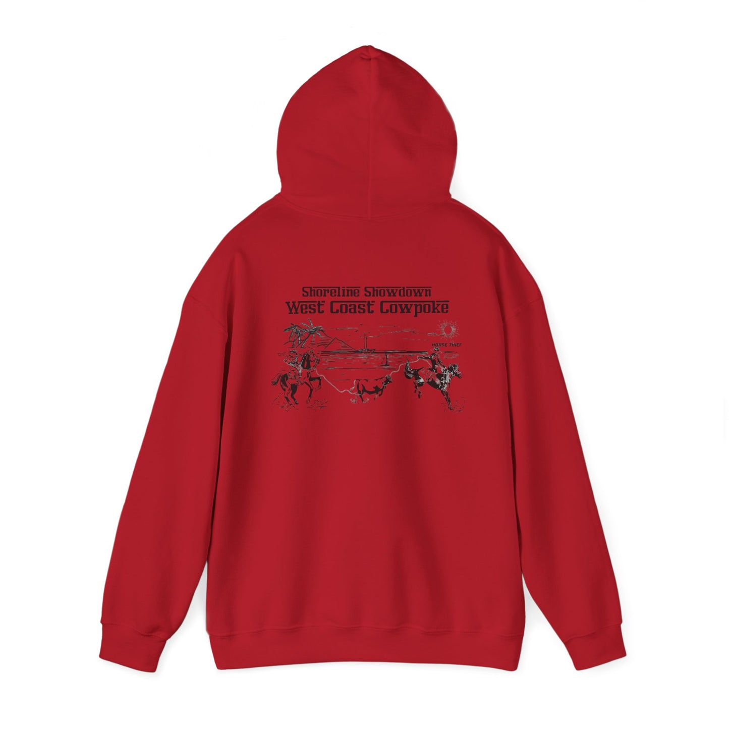 Shoreline Showdown, West Coast Cowpoke (Simplified Design) Hoodie