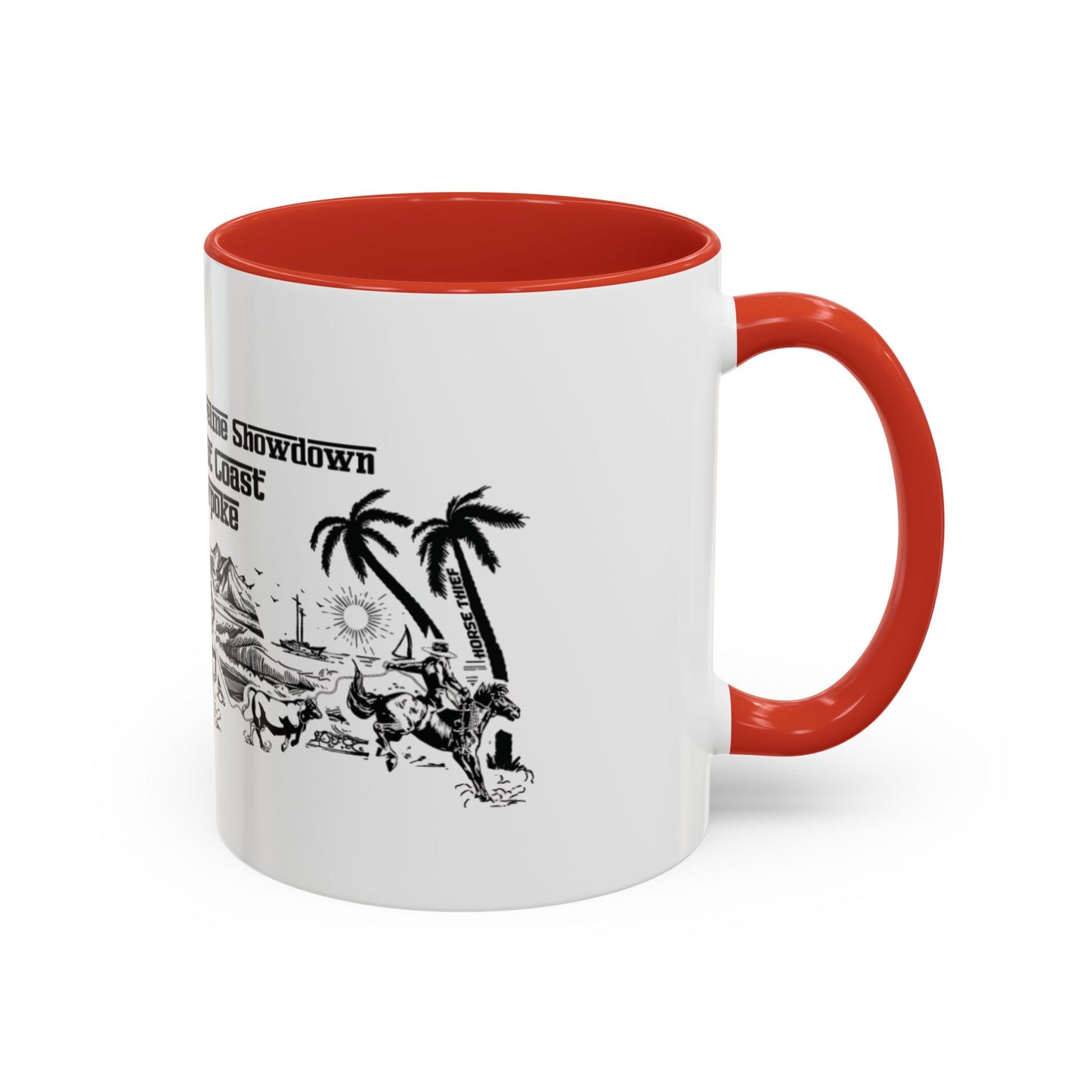 Shoreline Showdown, West Coast Cowpoke detailed Mug (11 and 15oz)