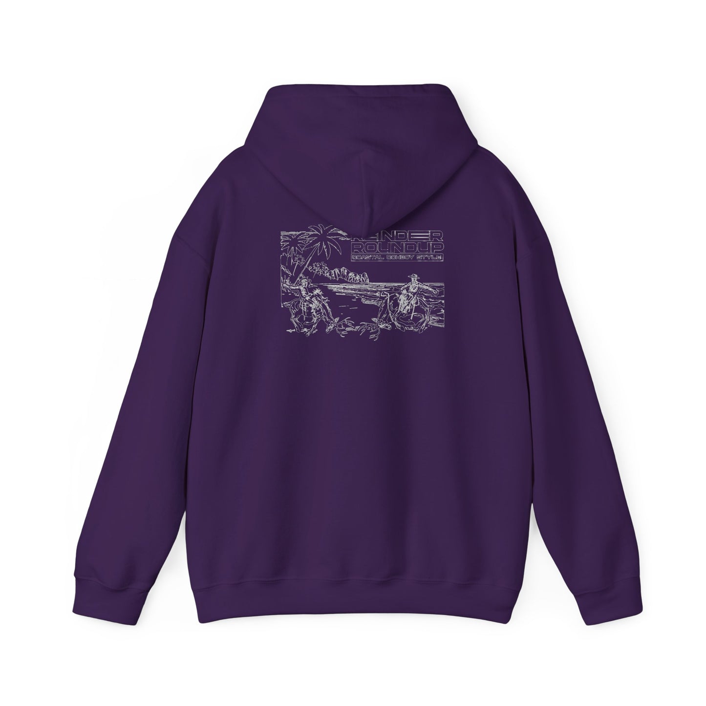 Reindeer Roundup, Coastal Cowboy Style (Dark Hoodie)