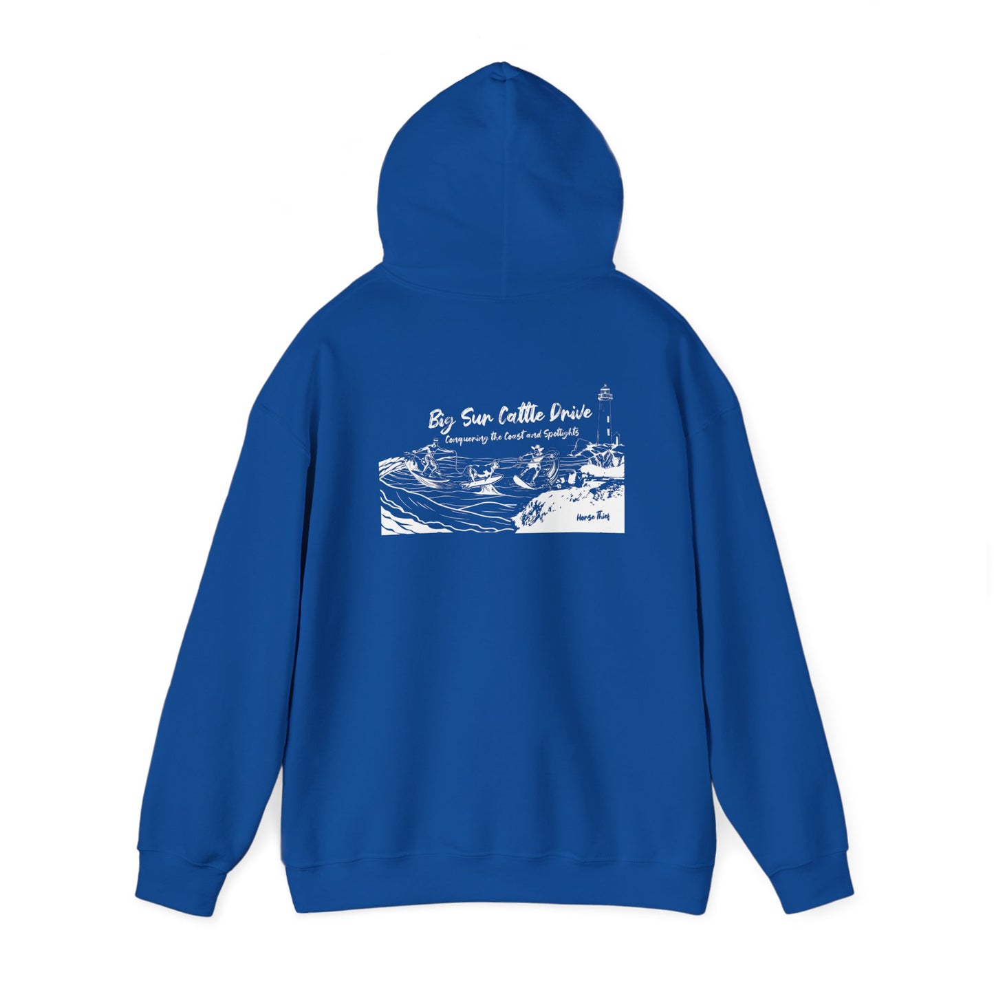 Big Sur Cattle Drive: Conquering the Coast and Spotlights Hoodie