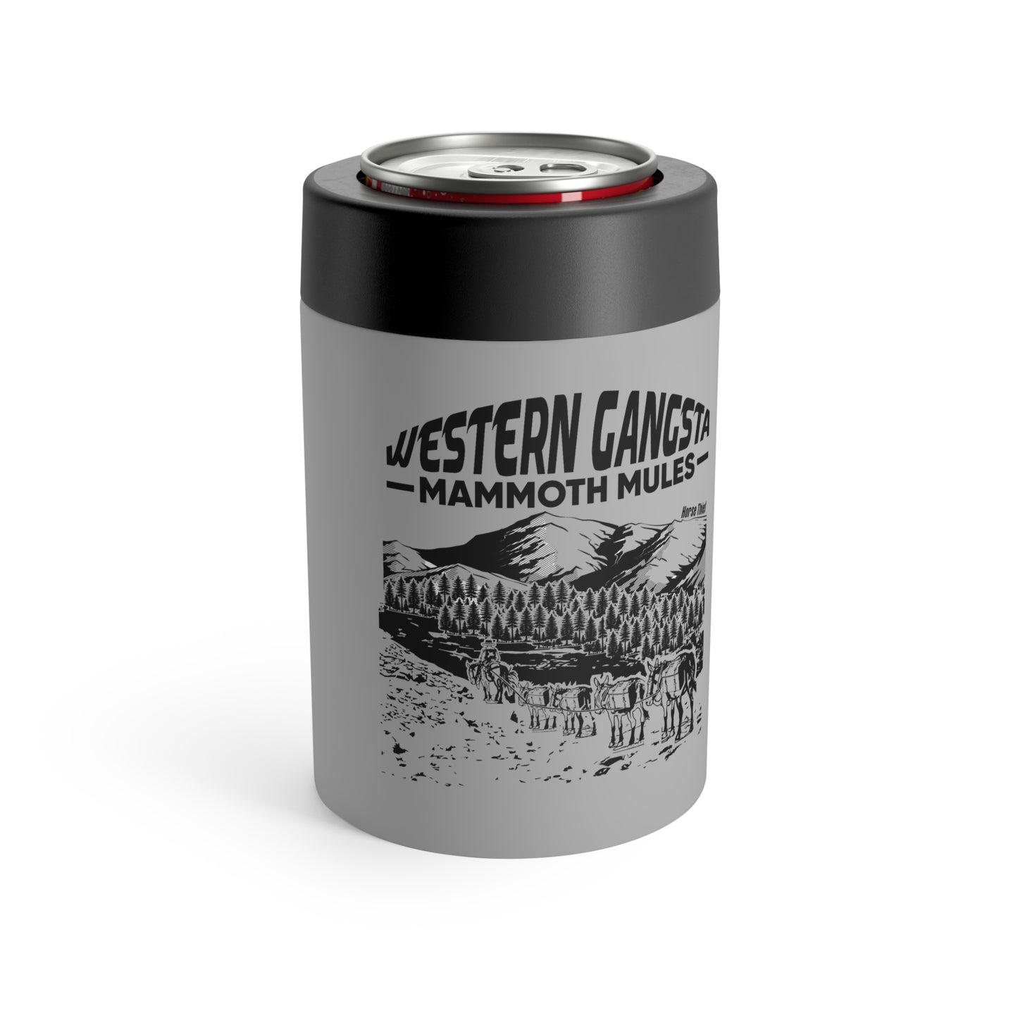 Western Gangsta: Mammoth Mules 12 Oz Koozie Tumbler