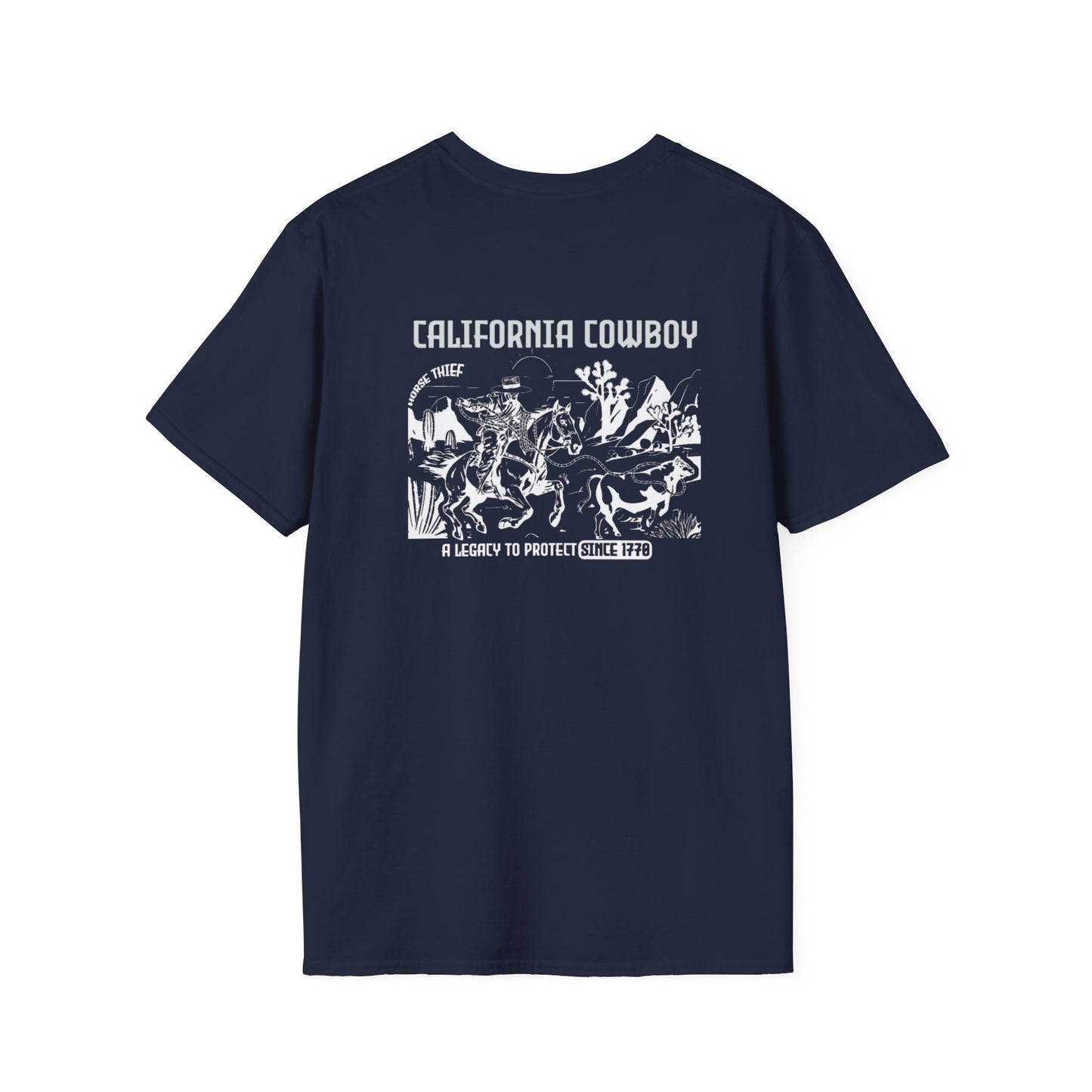 California Cowboy: A Legacy to Protect Since 1770 Desert (Dark Tee)