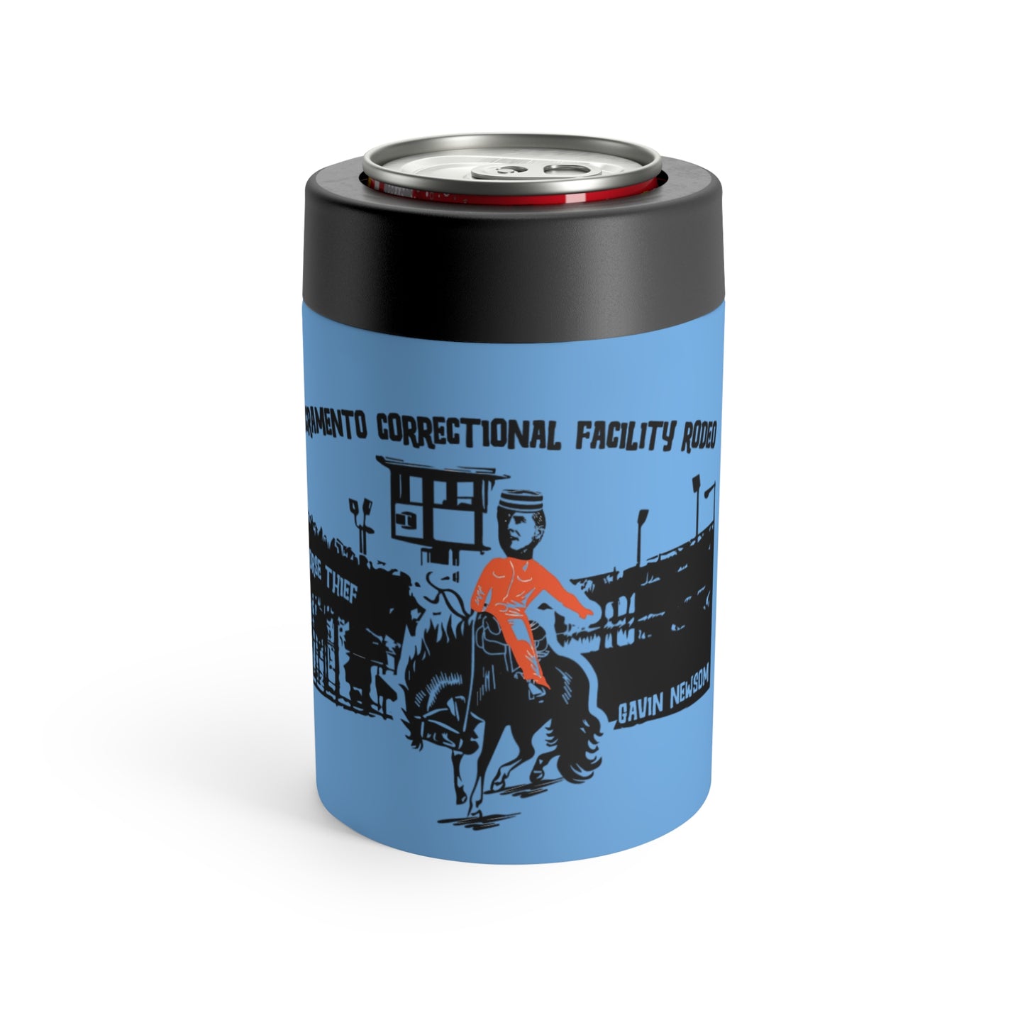 Sacramento Correctional Facility Rodeo: Gavin Newsom (12 Oz Can Tumbler)