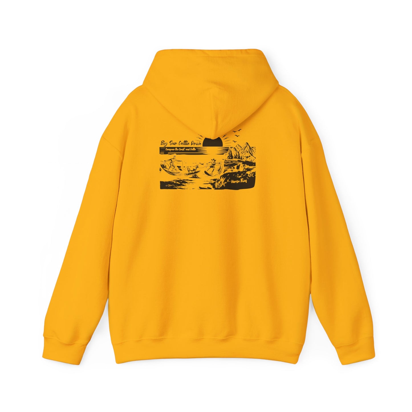 Big Sur Cattle Drive: Conquering the Coast an Cattle Hoodie