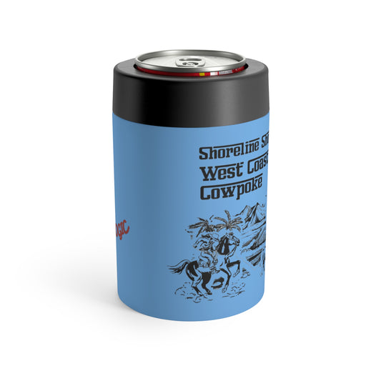 Shoreline Showdown: West Coast Cowpoke Detailed Design (12 Oz Can Tumbler)